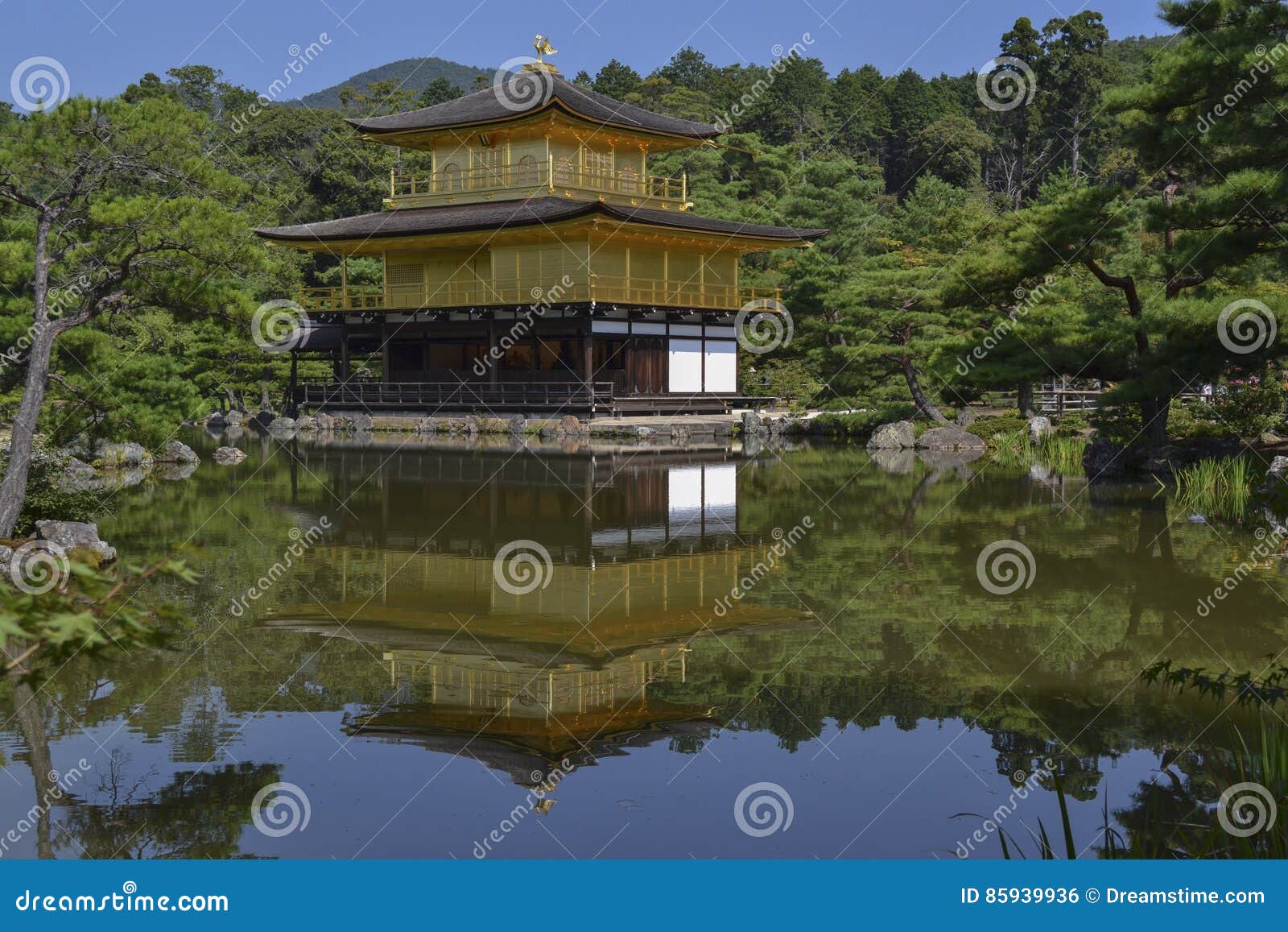 Leaf On Japanese Style Roof Royalty-Free Stock Photography ...