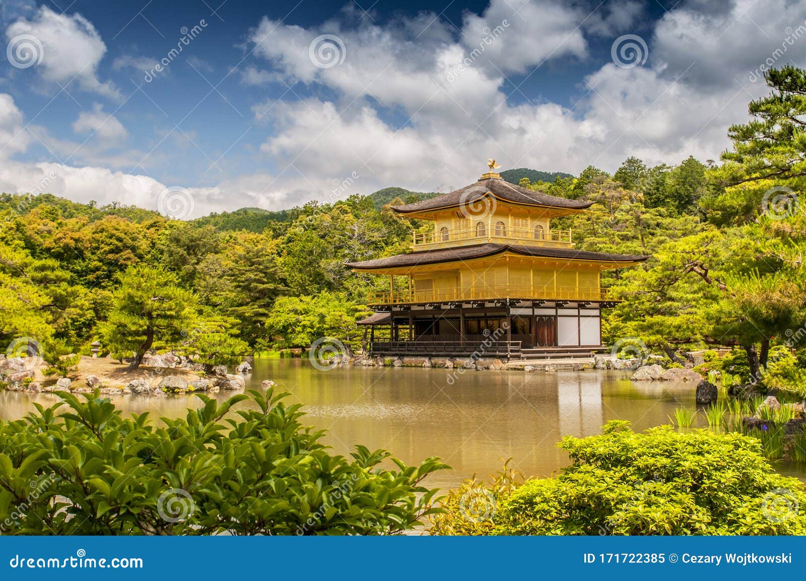 Golden Pavilion at Kinkakuji Temple, Kyoto Japan Editorial Image ...