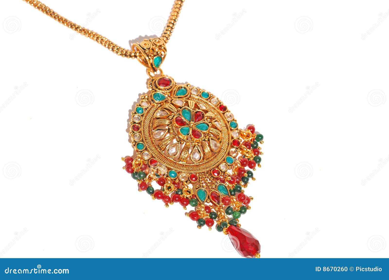 Golden pendant stock photo. Image of ornaments, diamond 8670260