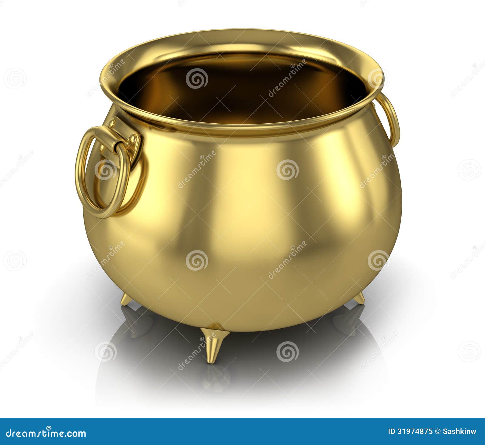 Golden pot  stock illustration Illustration of gold irish 