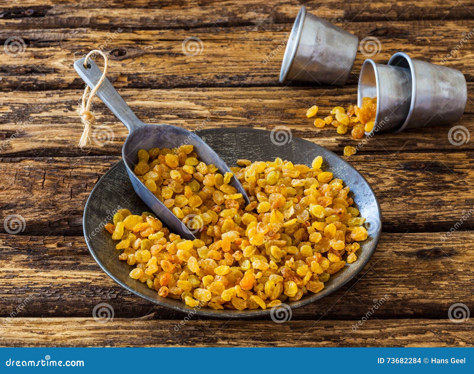 Golden raisins stock photo. Image of pile, metal, eating - 73682284