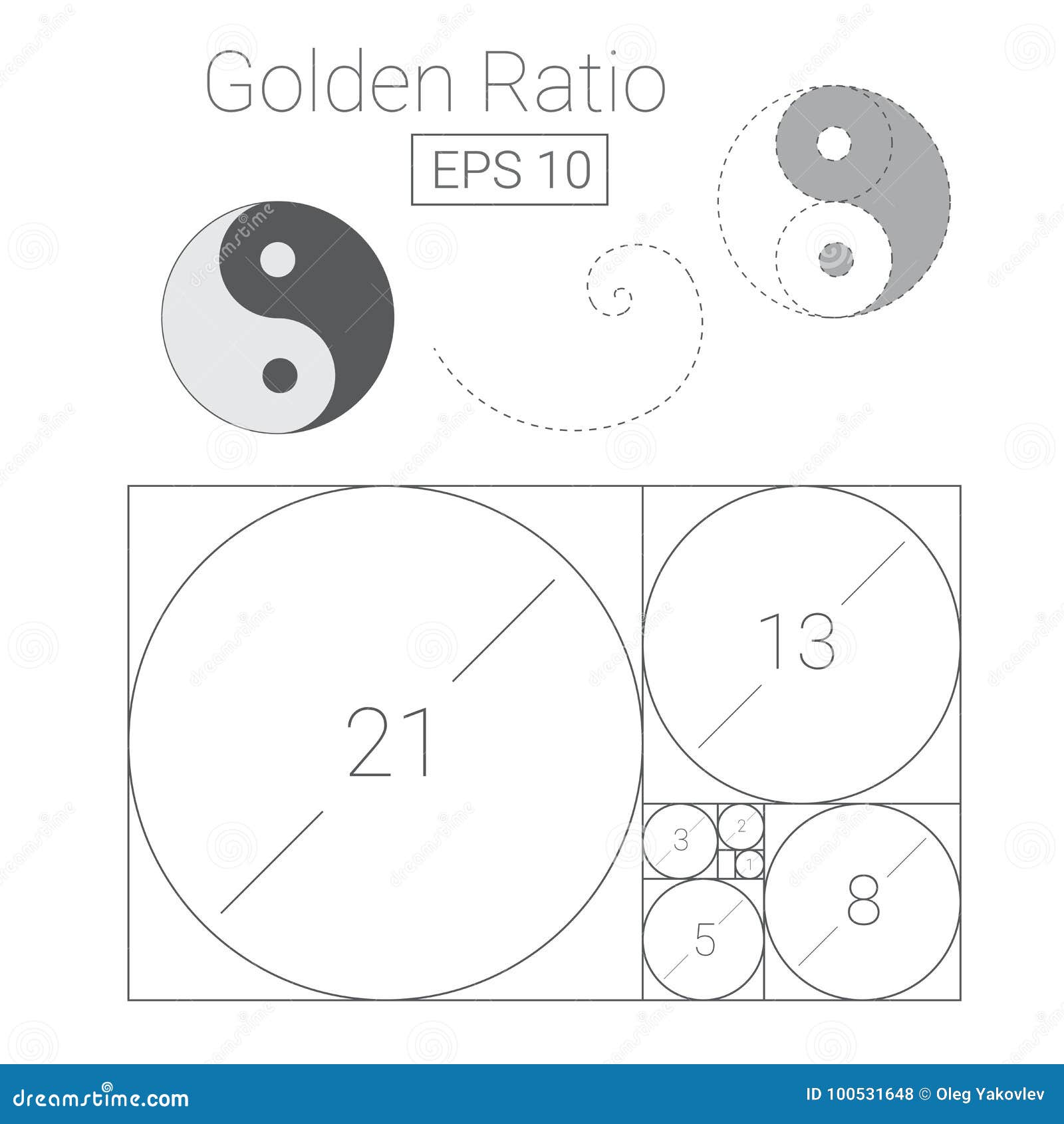 Golden Ratio Template Logo Illustration Stock Vector ... Golden Ratio Template Logo Illustration Stock Vector ...