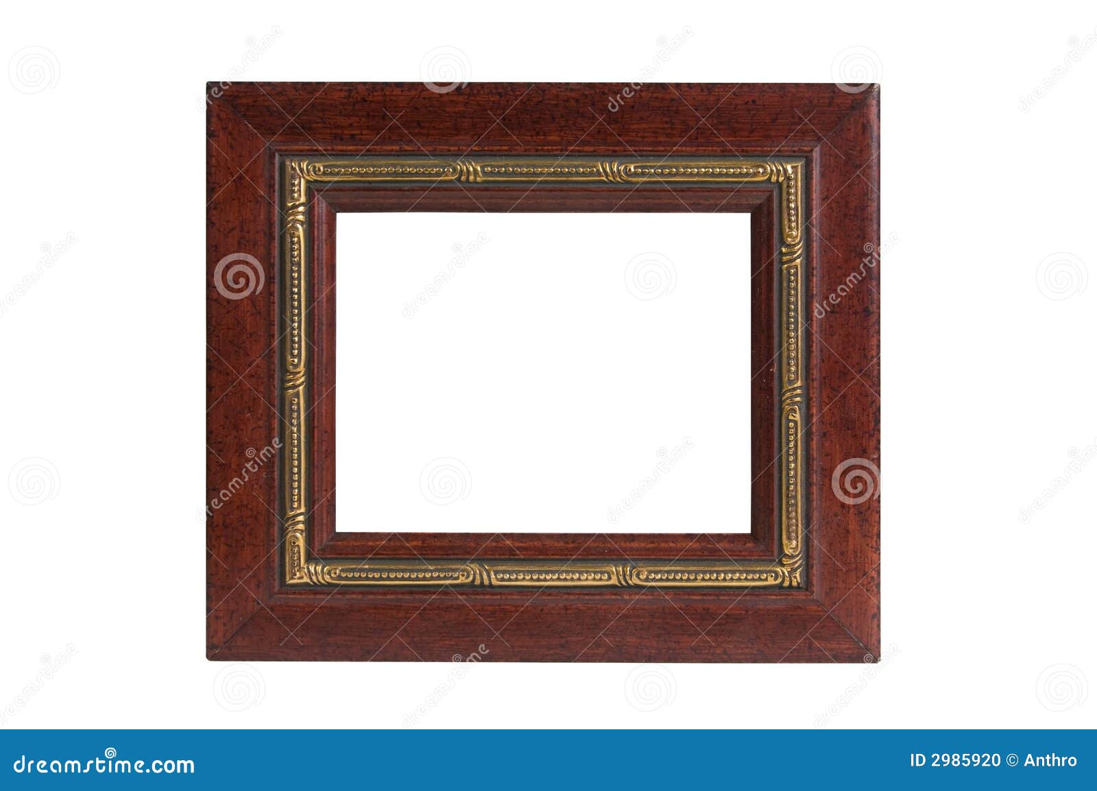 Golden Red Wood Picture Frame Stock Photo Image of close, composition