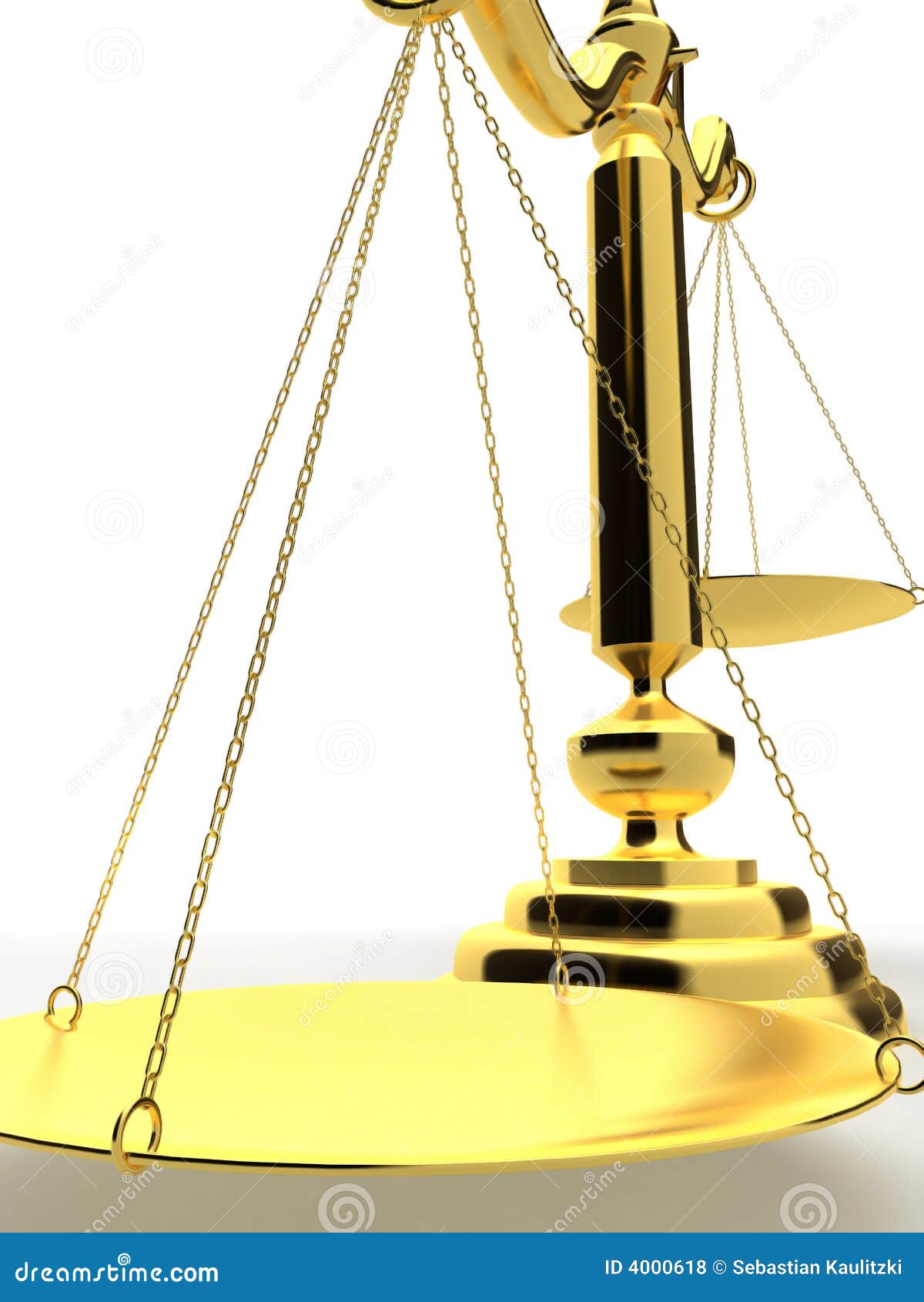 Golden scale stock illustration. Illustration of desk 4000618