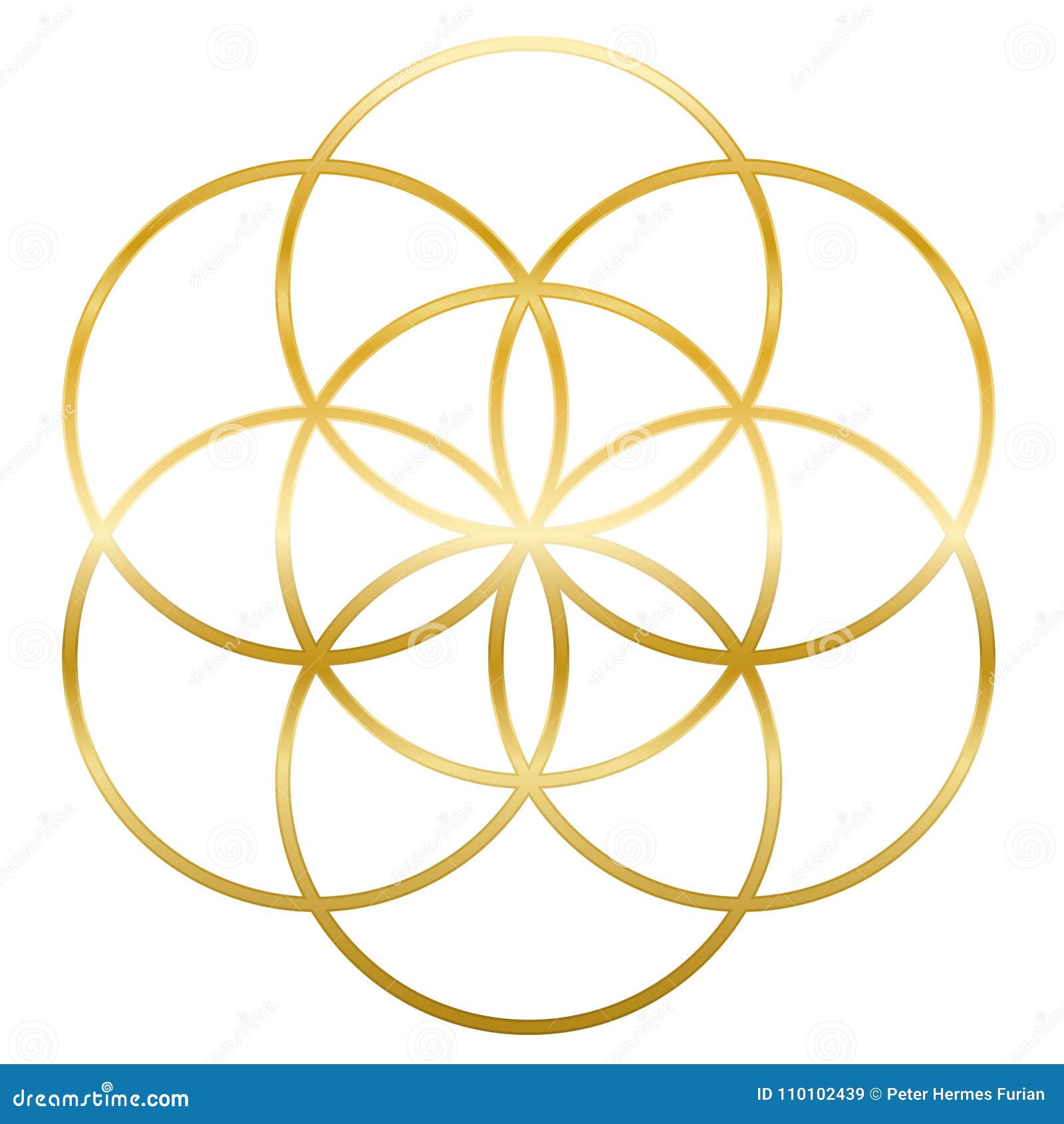 golden seed of life flower of life