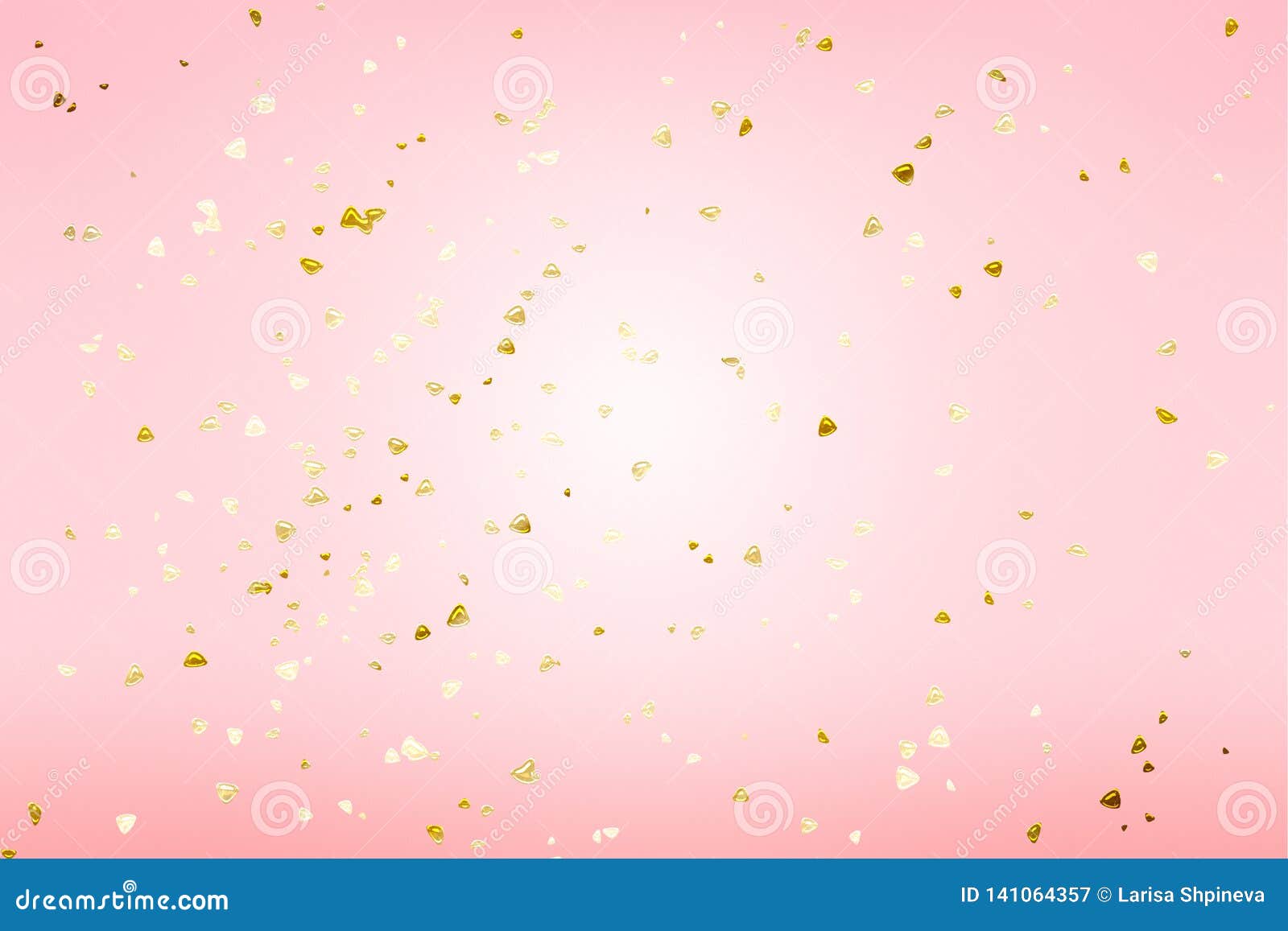 Golden Shiny Confetti on Pink Background in Modern Style. Sparkles Shape on  Romantic Wallpaper Decor Stock Image - Image of concept, flatlay: 141064357