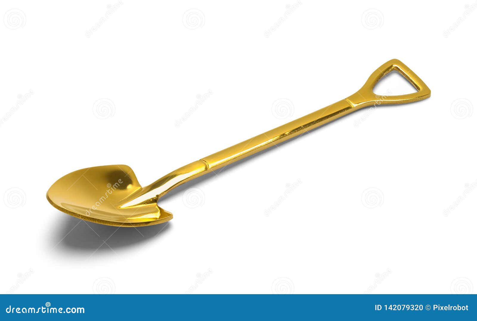 Golden Shovel stock photo. Image of gold, small, shovel 142079320
