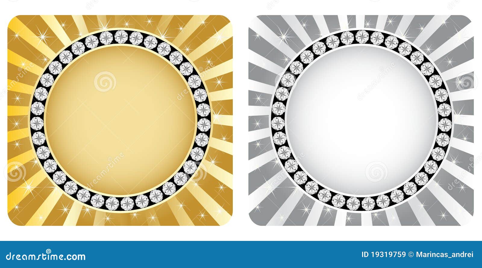 Golden and silver banner stock vector. Illustration of object - 19319759