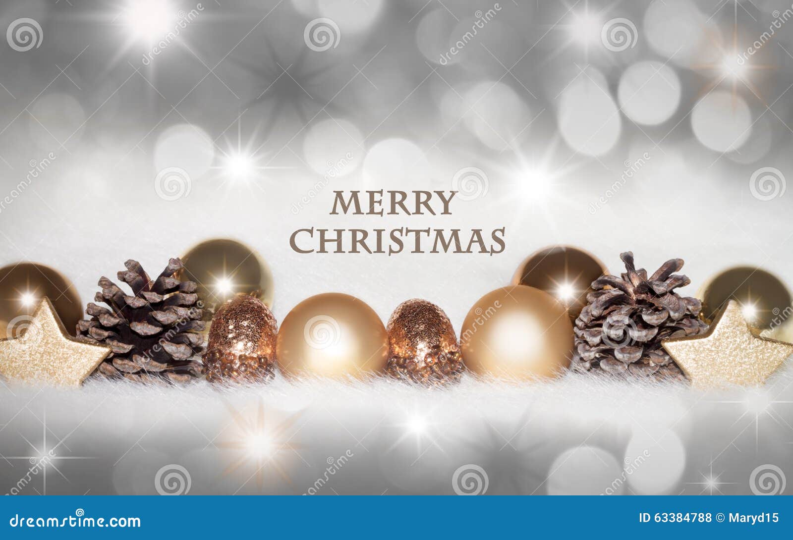 Golden, Silver Christmas Background Stock Photo - Image of burst ...