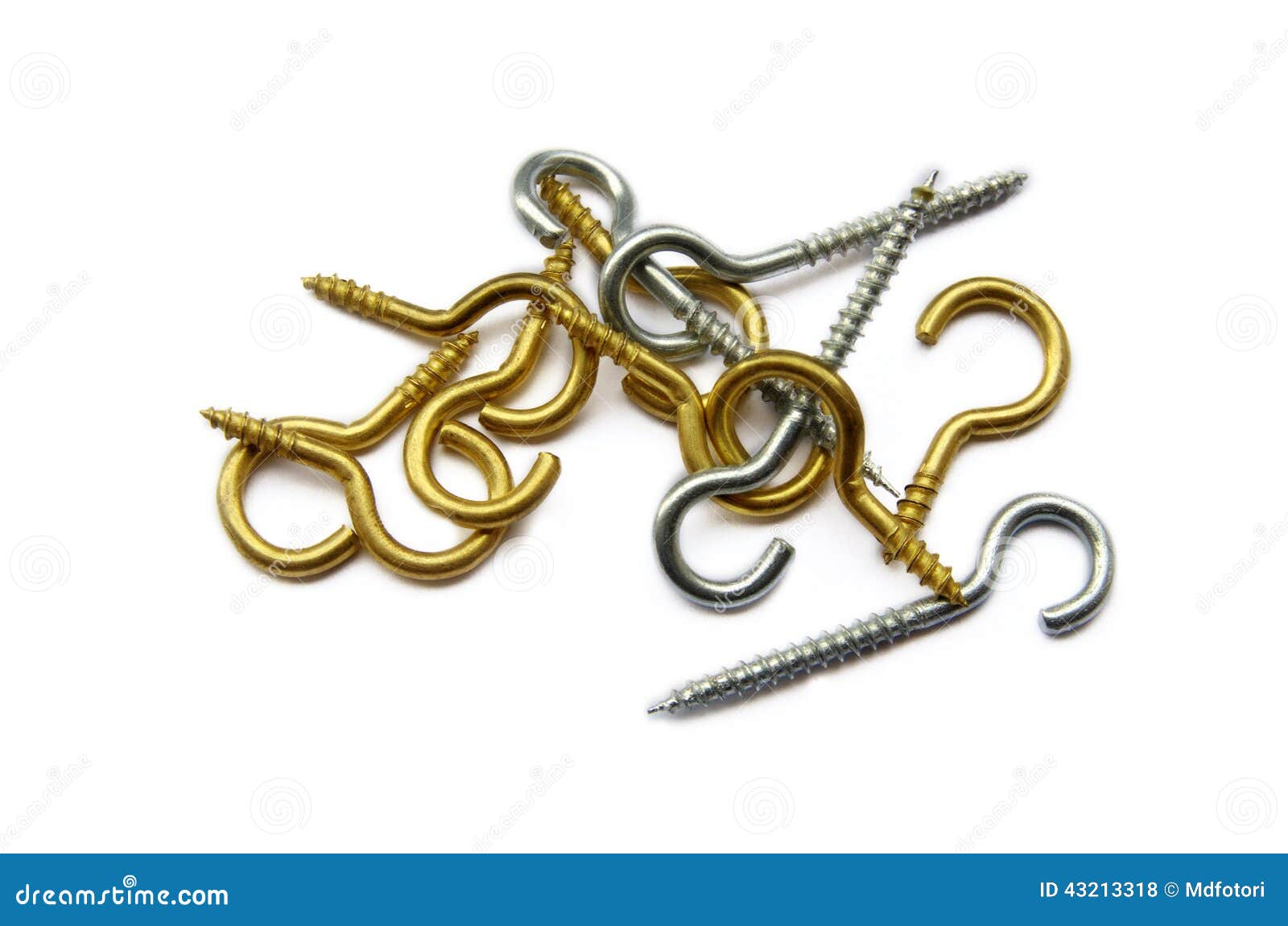 golden and silver wall hooks asorted