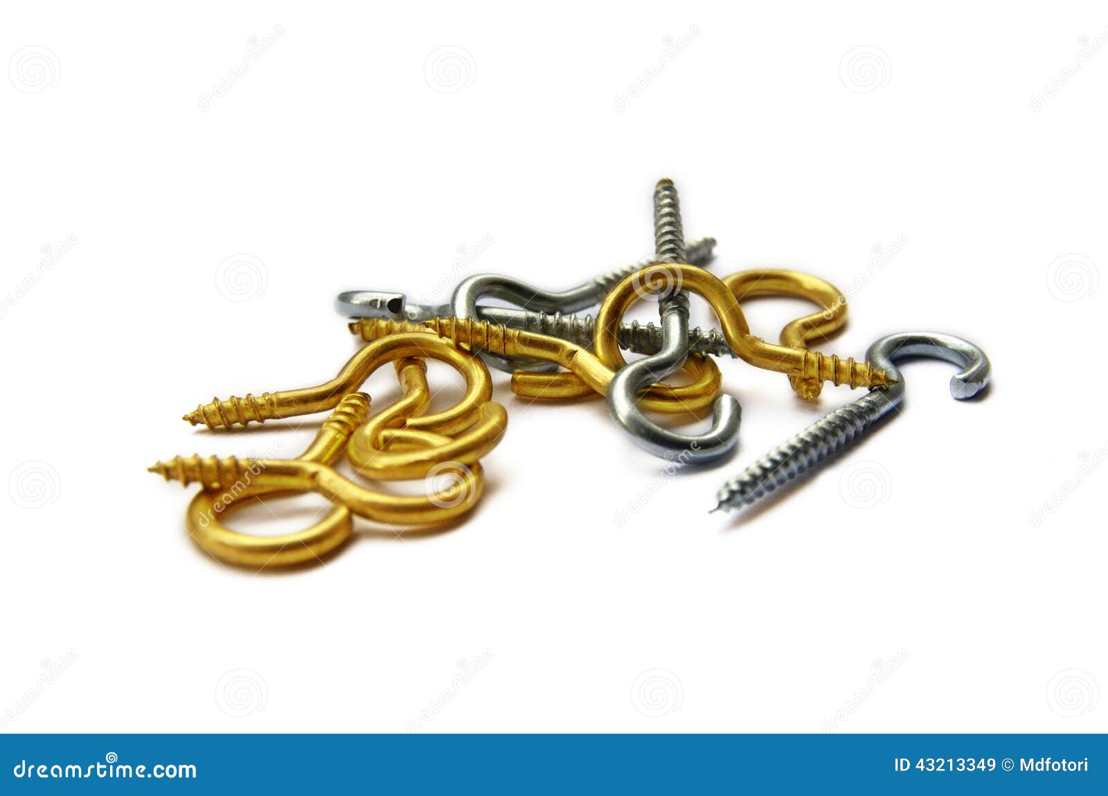 golden and silver wall hooks asorted