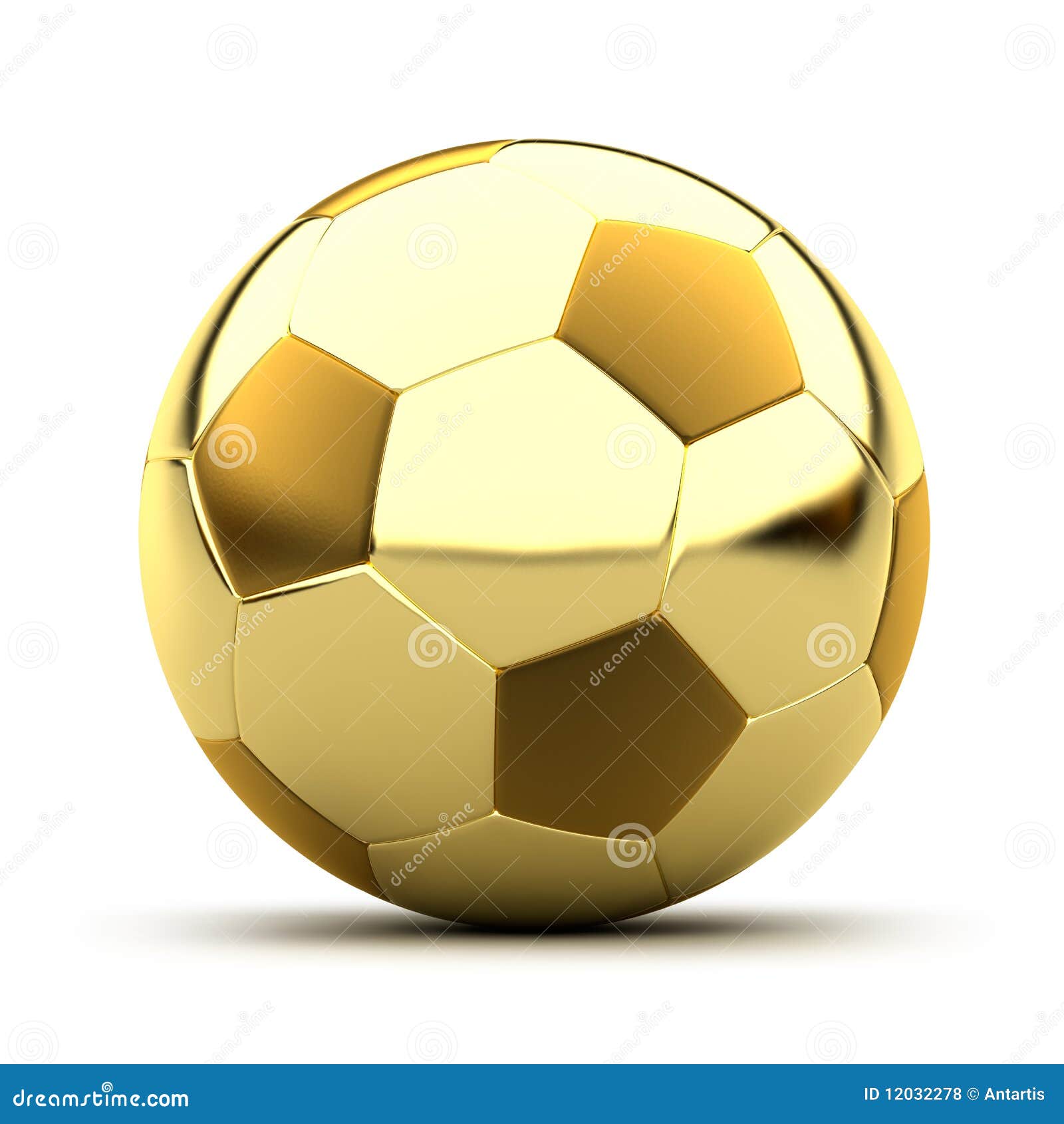 Golden soccer ball stock illustration. Illustration of gold - 12032278
