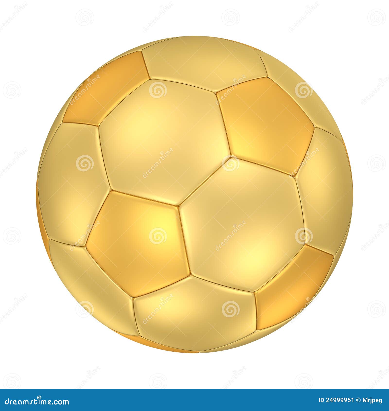 Golden Soccer Ball stock illustration. Illustration of generated - 24999951