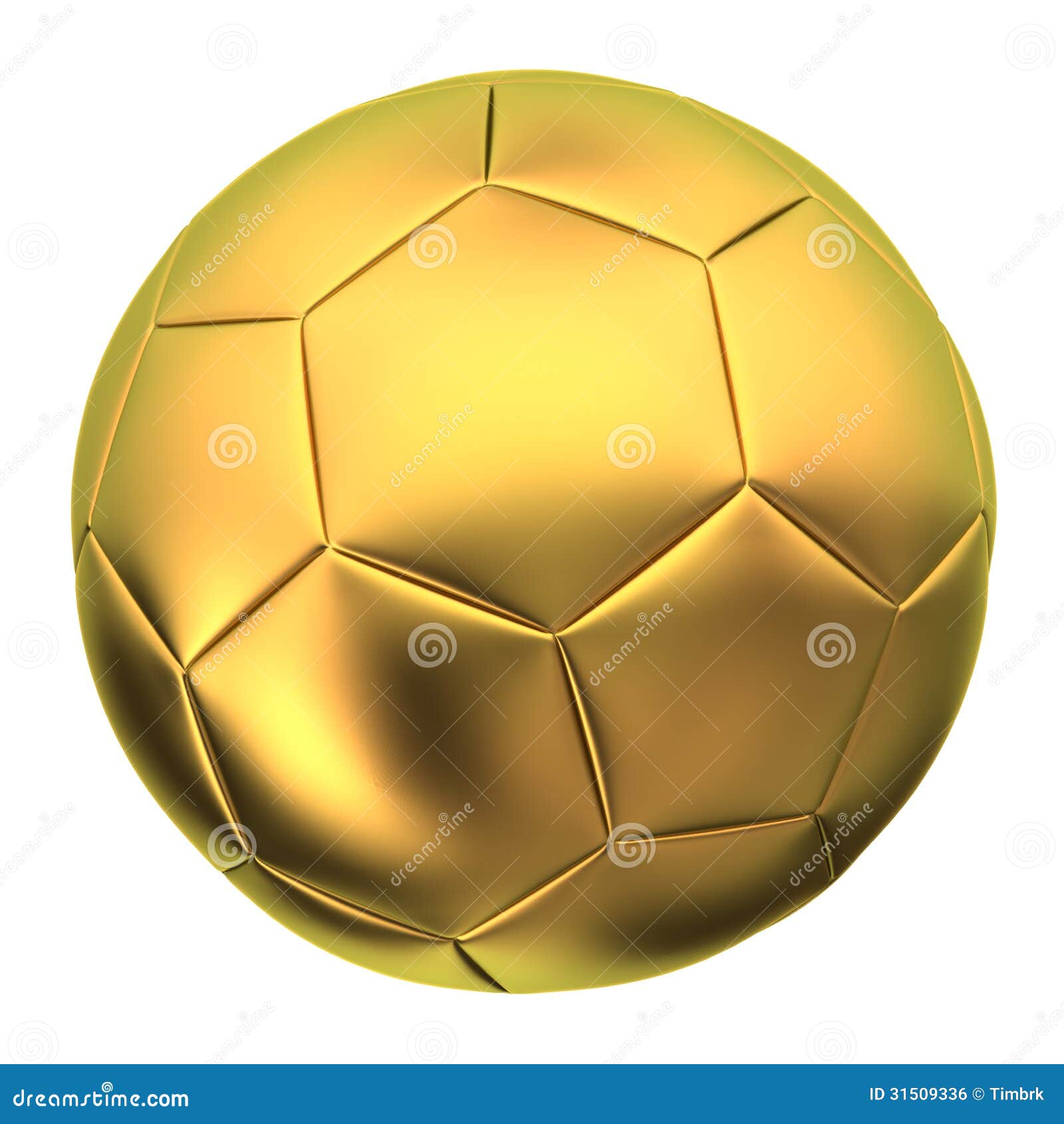 Golden soccer ball stock illustration. Illustration of white - 31509336