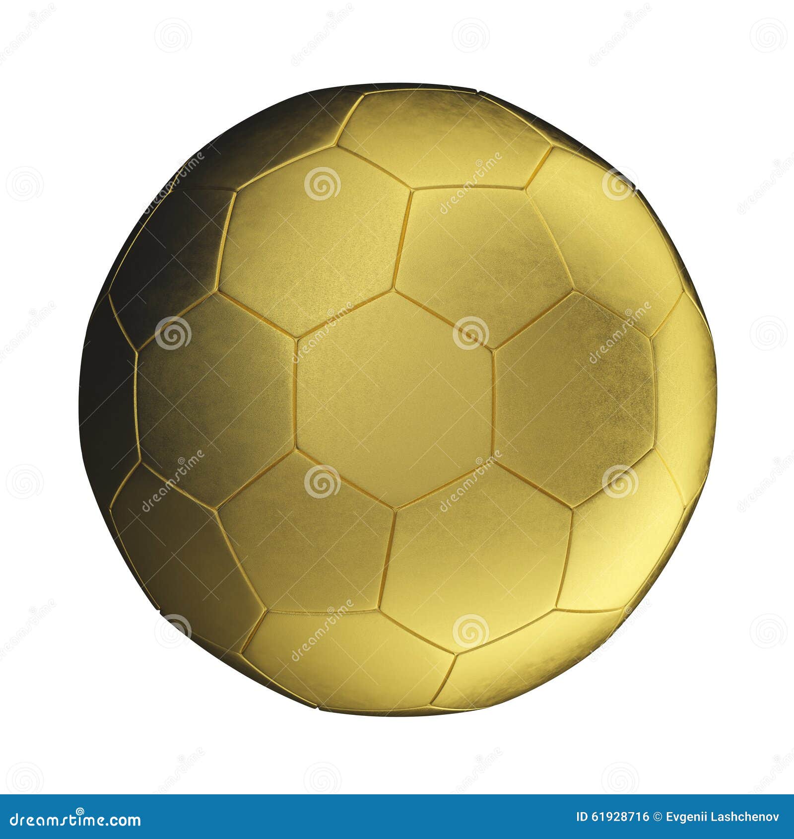 Golden soccer ball stock illustration. Illustration of golden - 61928716