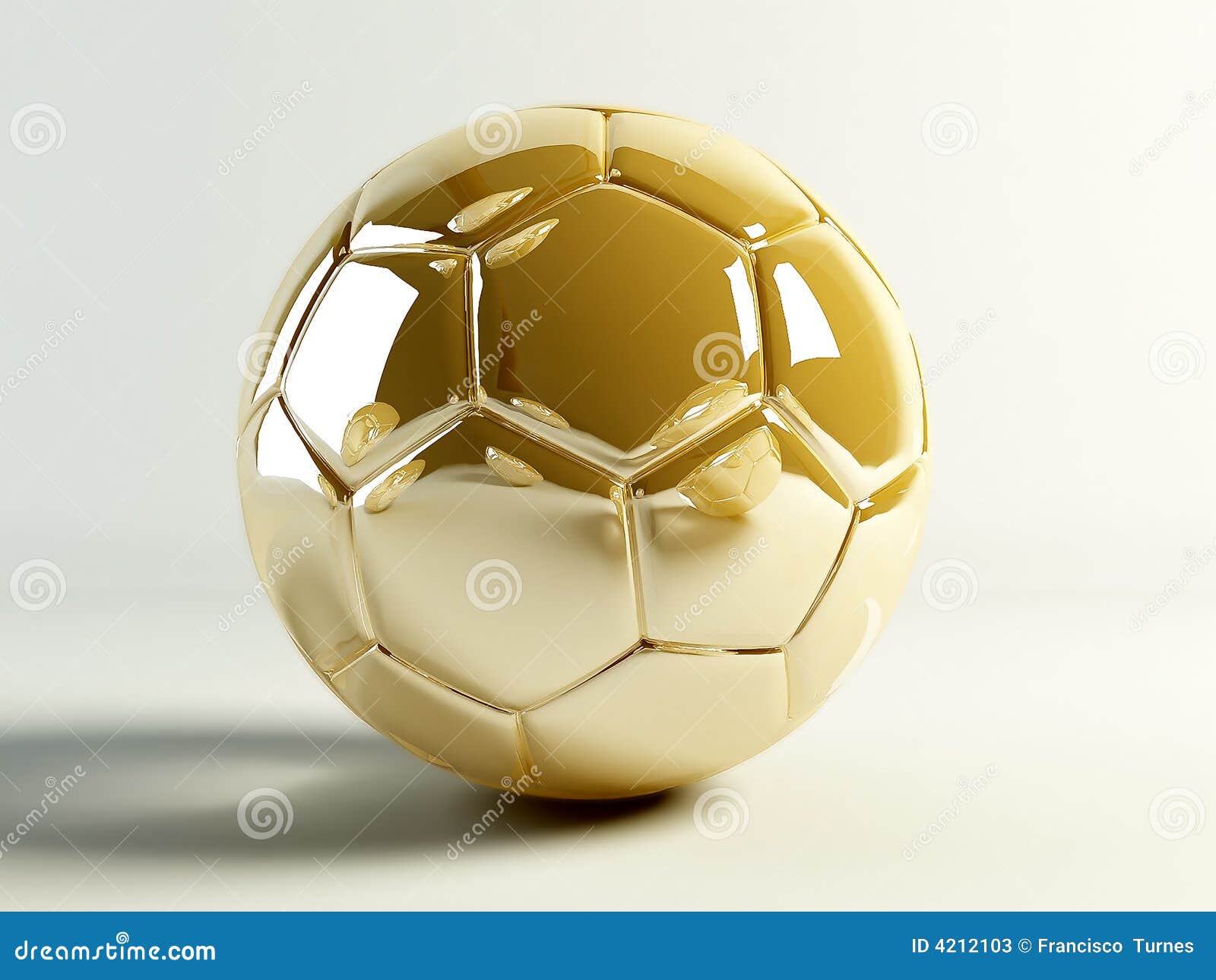 Golden soccerball stock image. Image of force, globe, play - 4212103