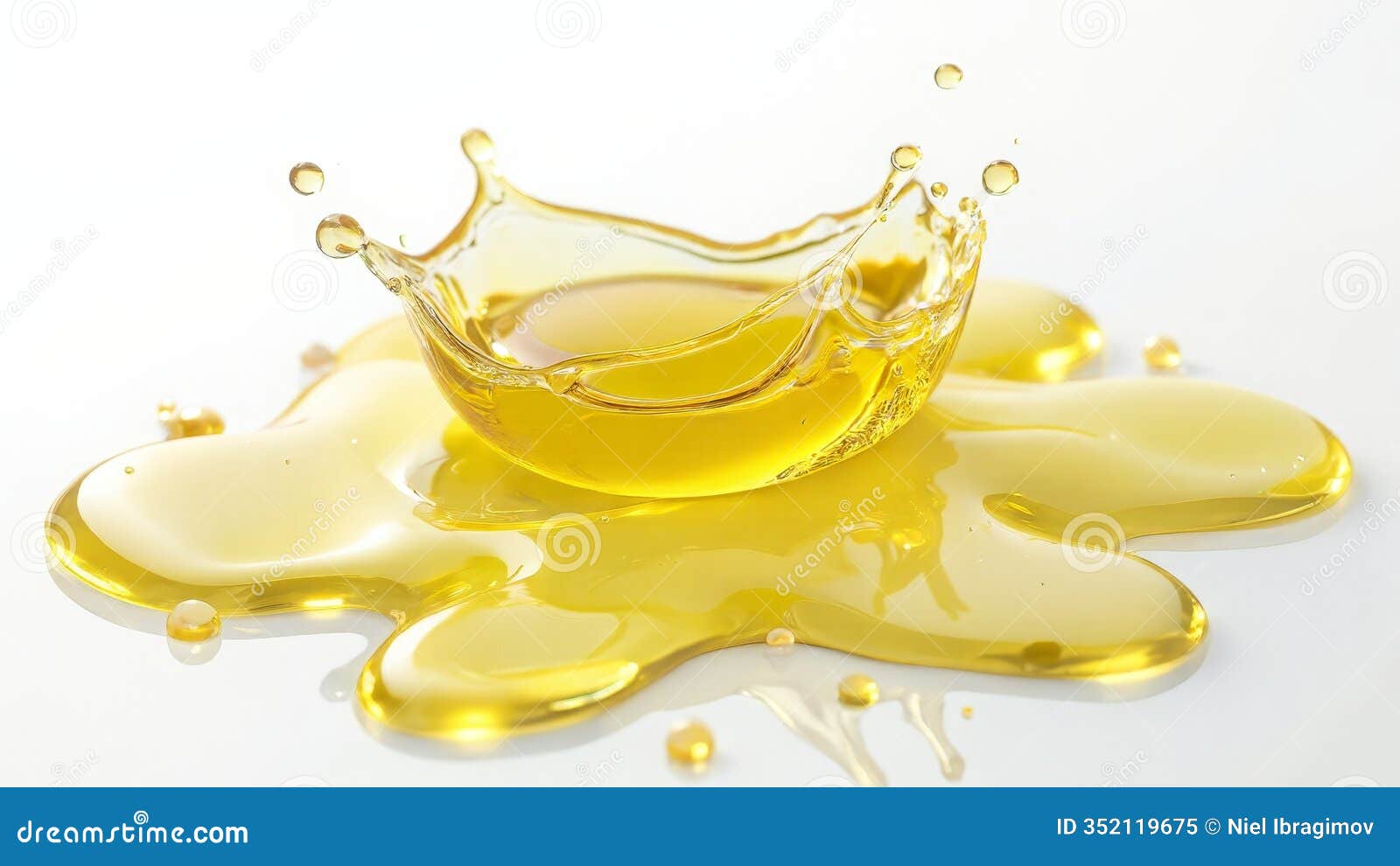golden splash of olive oil capturing vibrant energy and movement