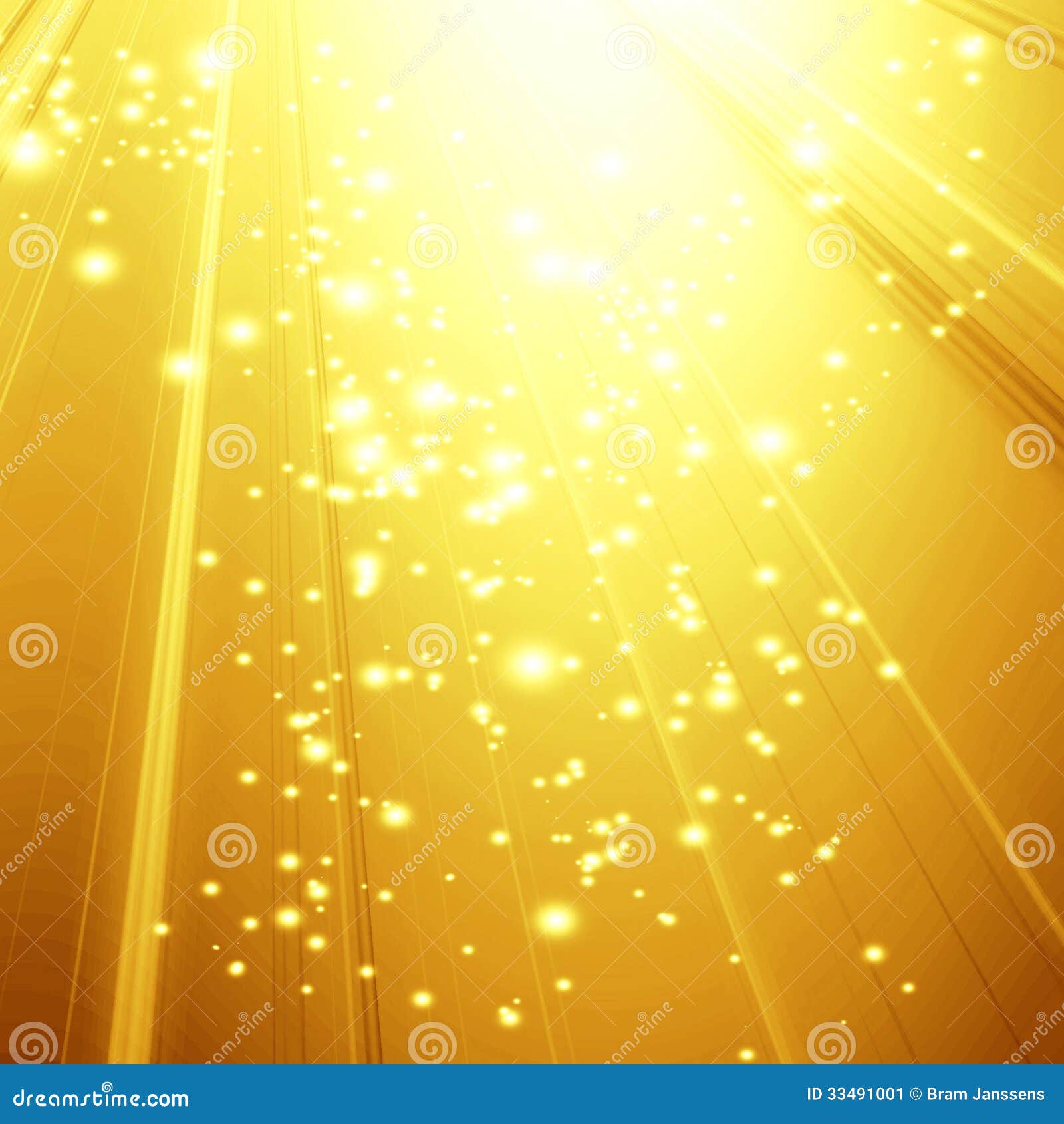 Golden Spotlight Stock Image Image 33491001