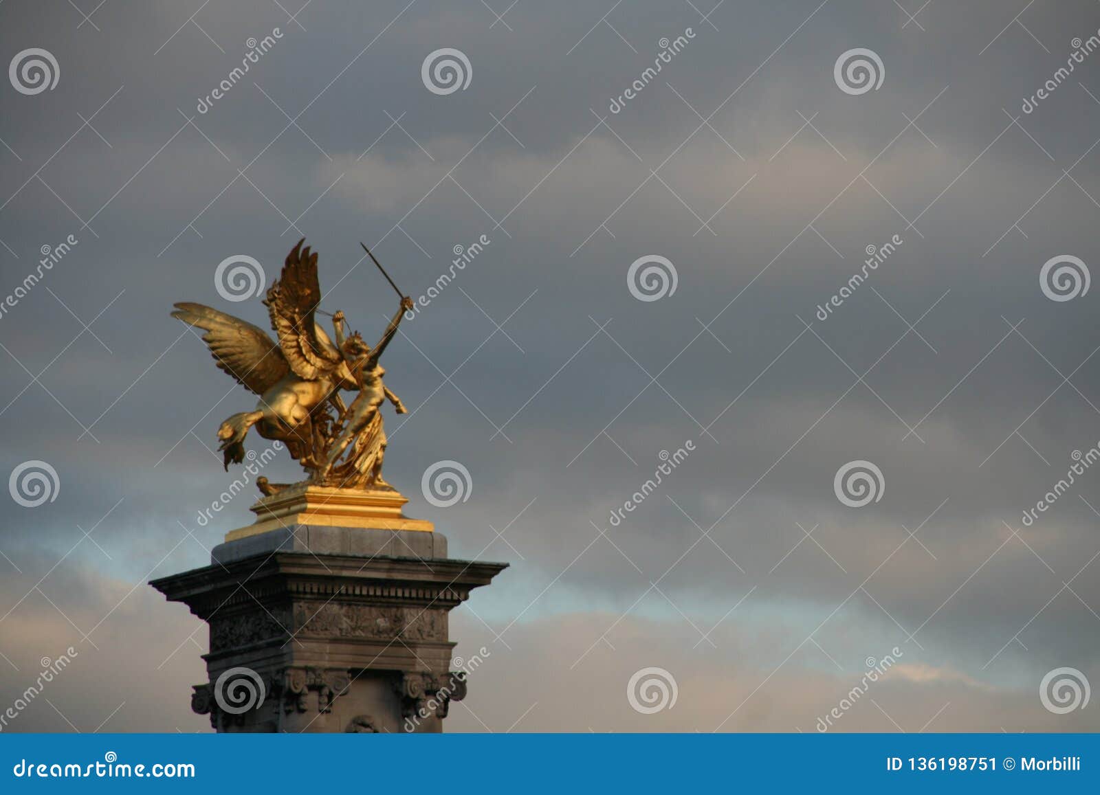 Grand Palais And Golden Statues Of Pont Alexandre III 
