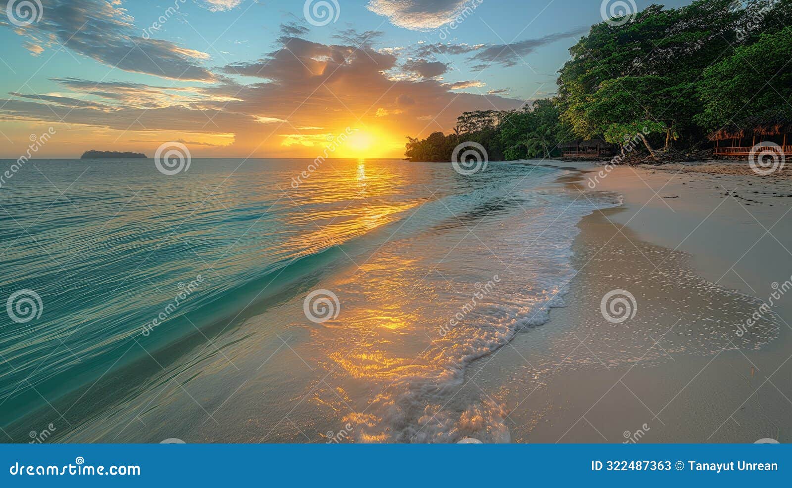 golden sunset glow at cayos zapatillas, bocas del toro: a paradise of pristine beauty