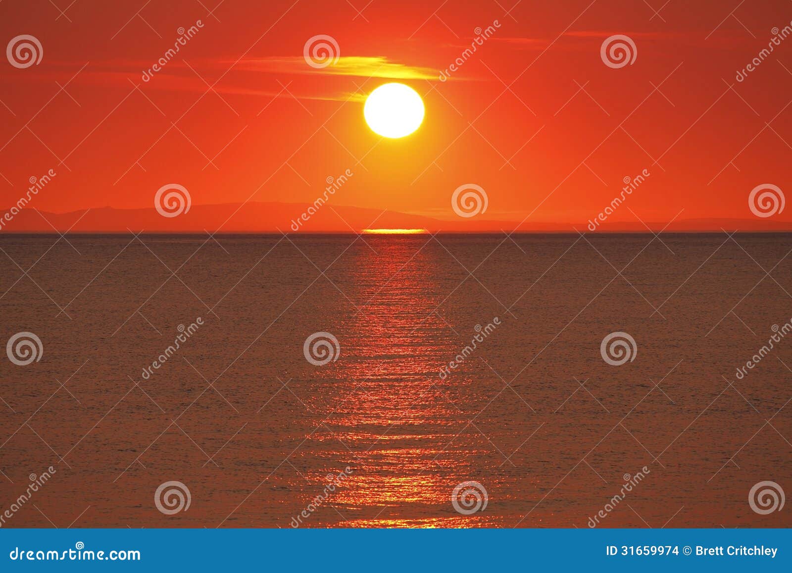 golden sunset over water