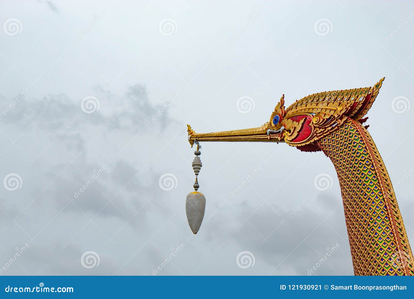 Golden Swan Boats at Nonthaburi. Stock Image Image of pagoda, boat