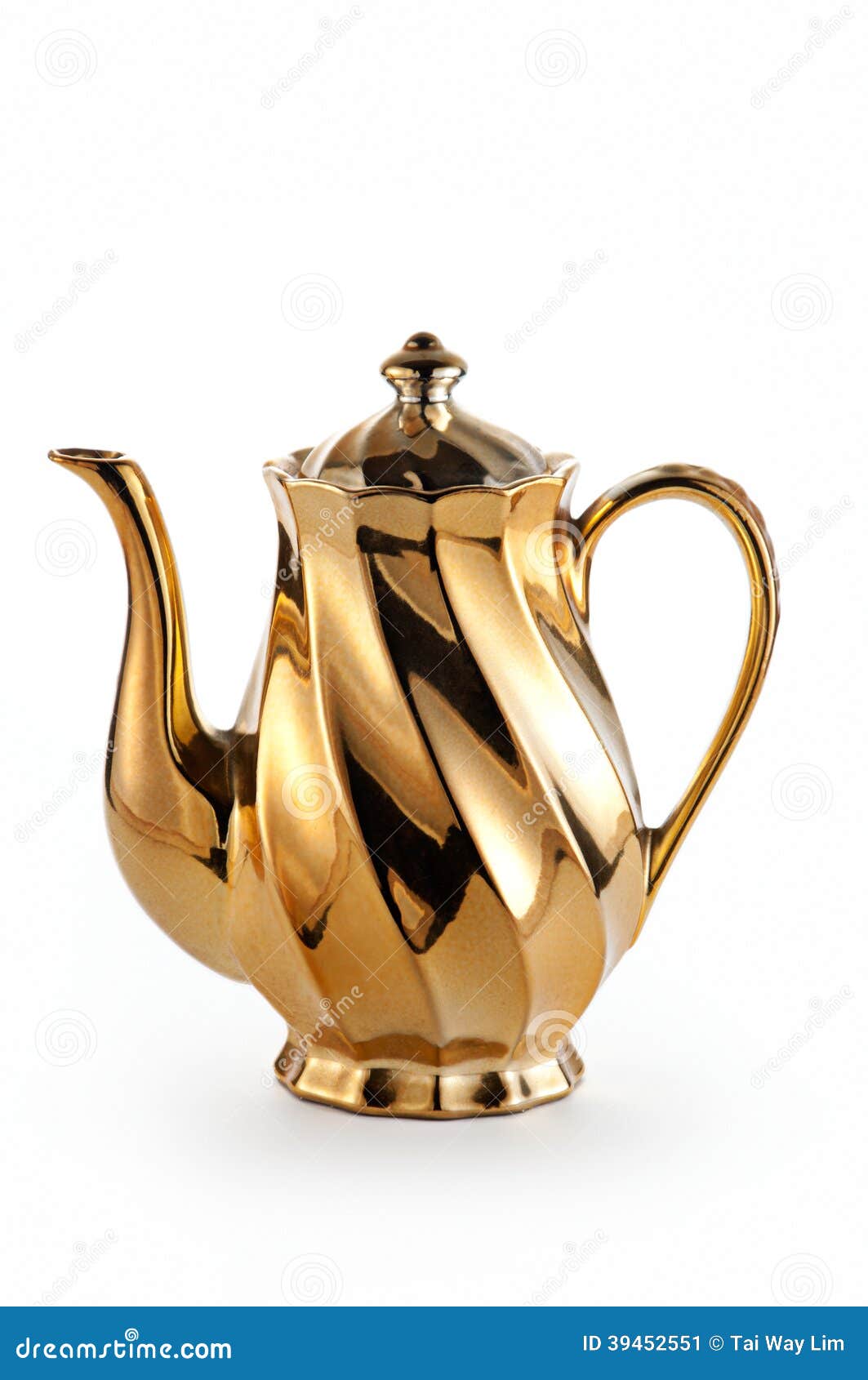 Golden Teapot stock image. Image of traditions, luxury 39452551