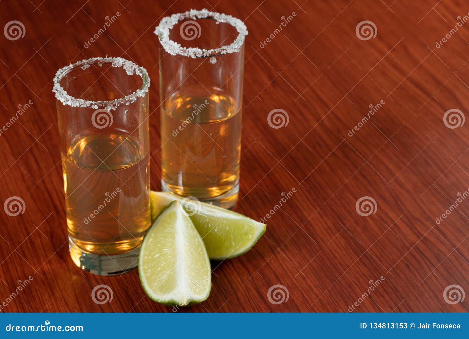 Golden Tequila with Lemon and Salt. Drinks, Liquor Stock Image - Image ...