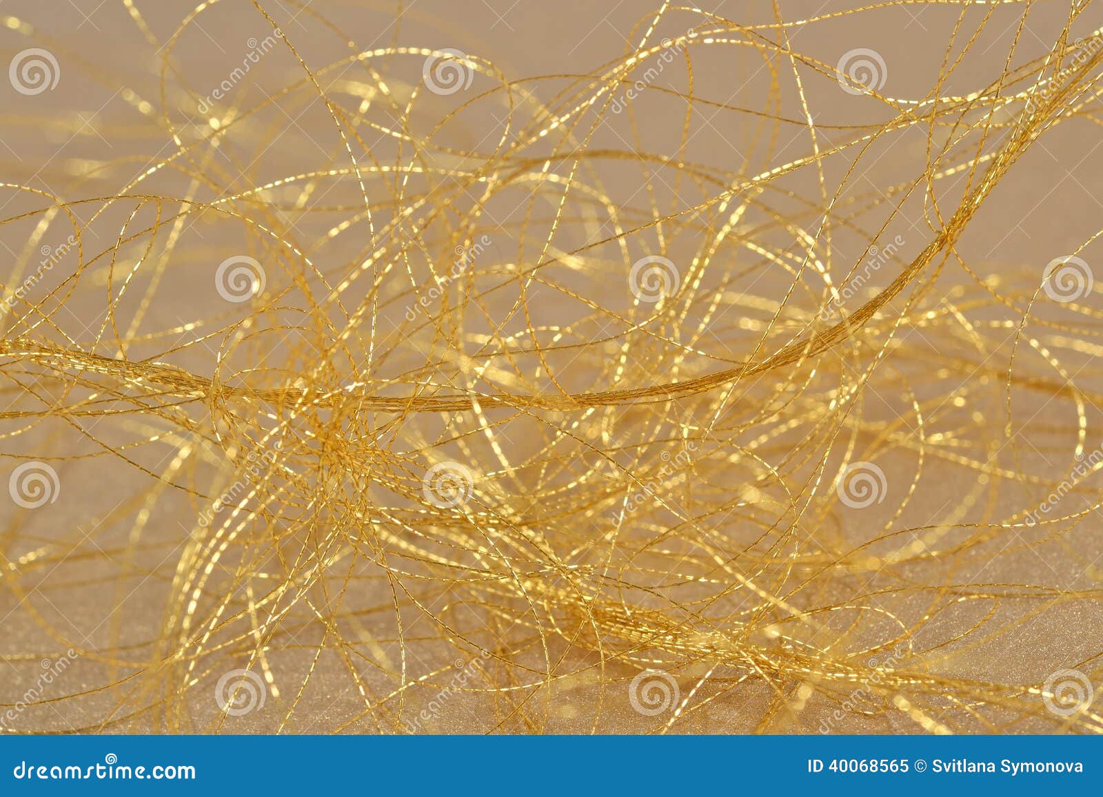 Golden Threads Closeus Selective Focus Stock Image Image of cord