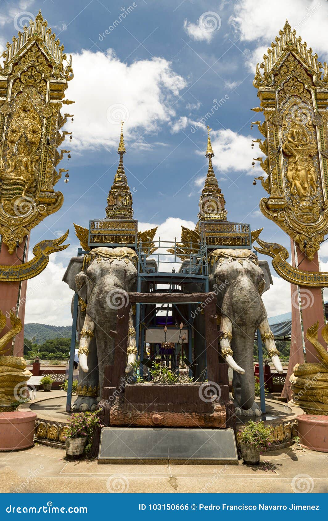 Golden Triangle Border between Thailand Myanmar and Laos Natural Stock ...