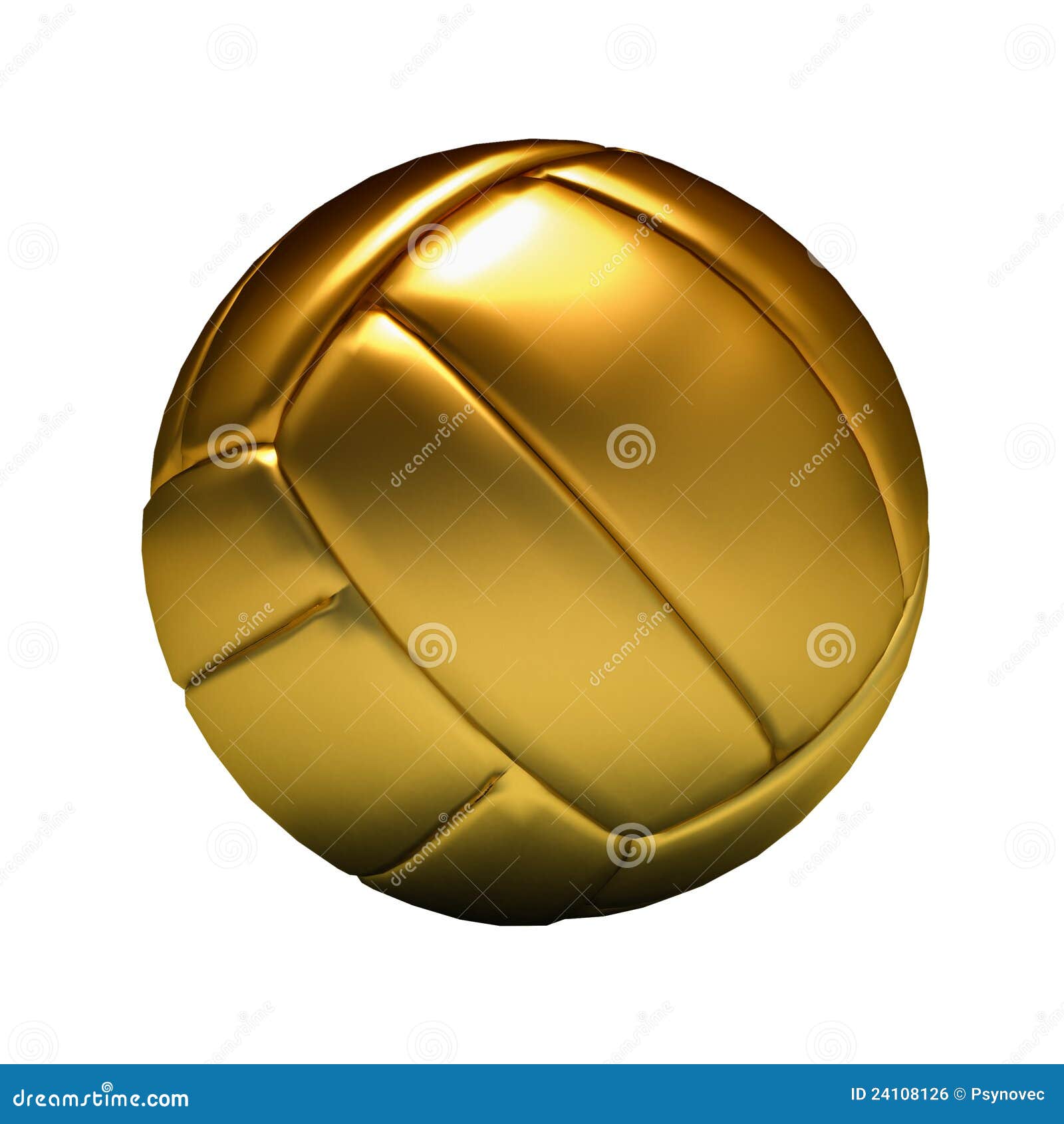 Golden volleyball stock illustration. Illustration of shiny - 24108126