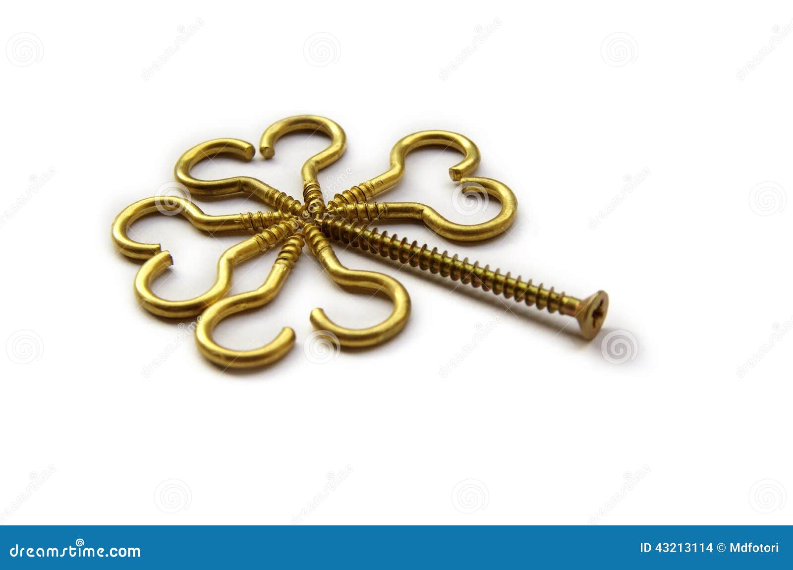 golden wall hooks asorted flower 