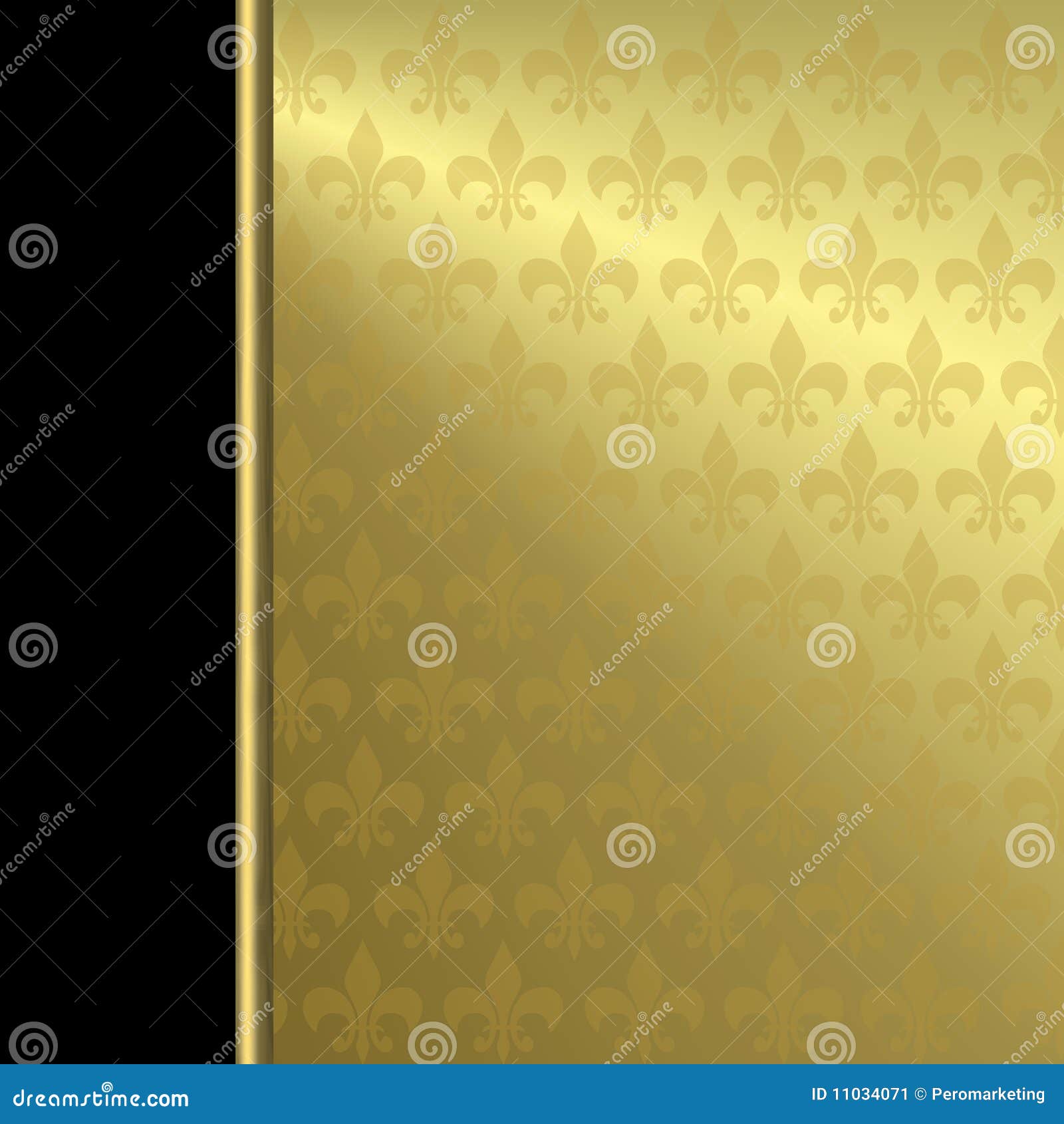 Golden Wallpaper Ornament Design Stock Illustration - Illustration of  background, wallpaper: 11034071