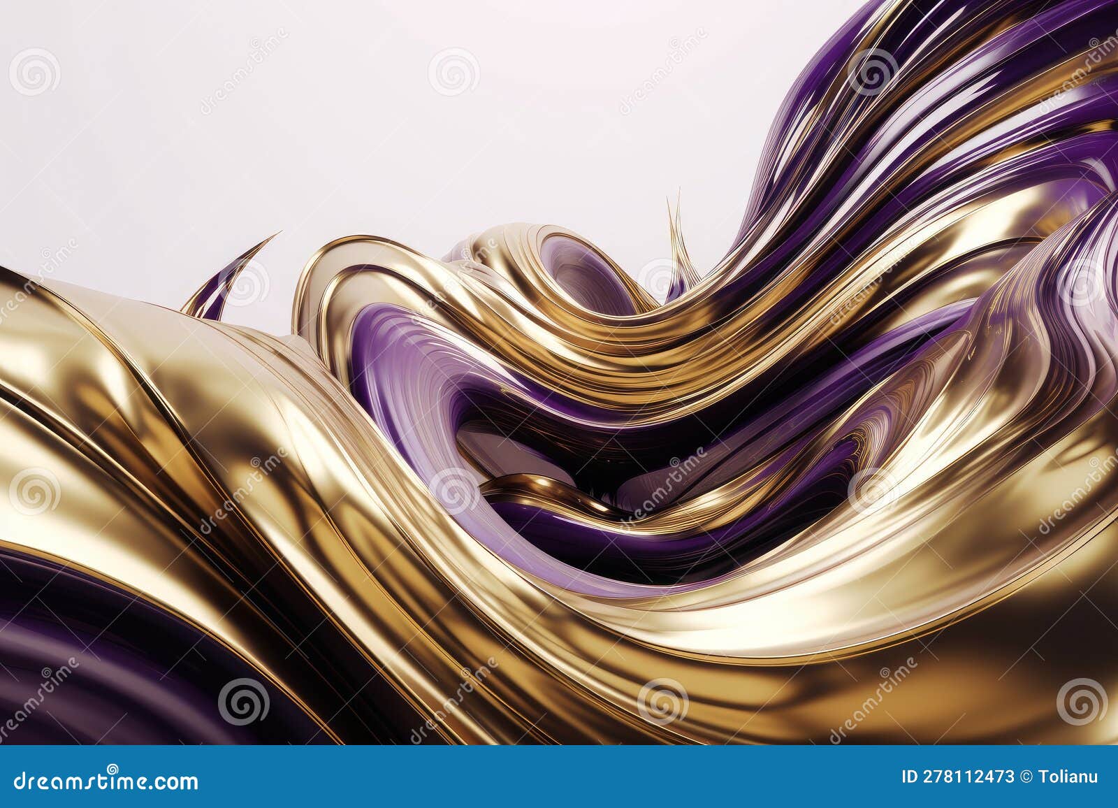 golden waves and purple twists: a minimalist industrial desig