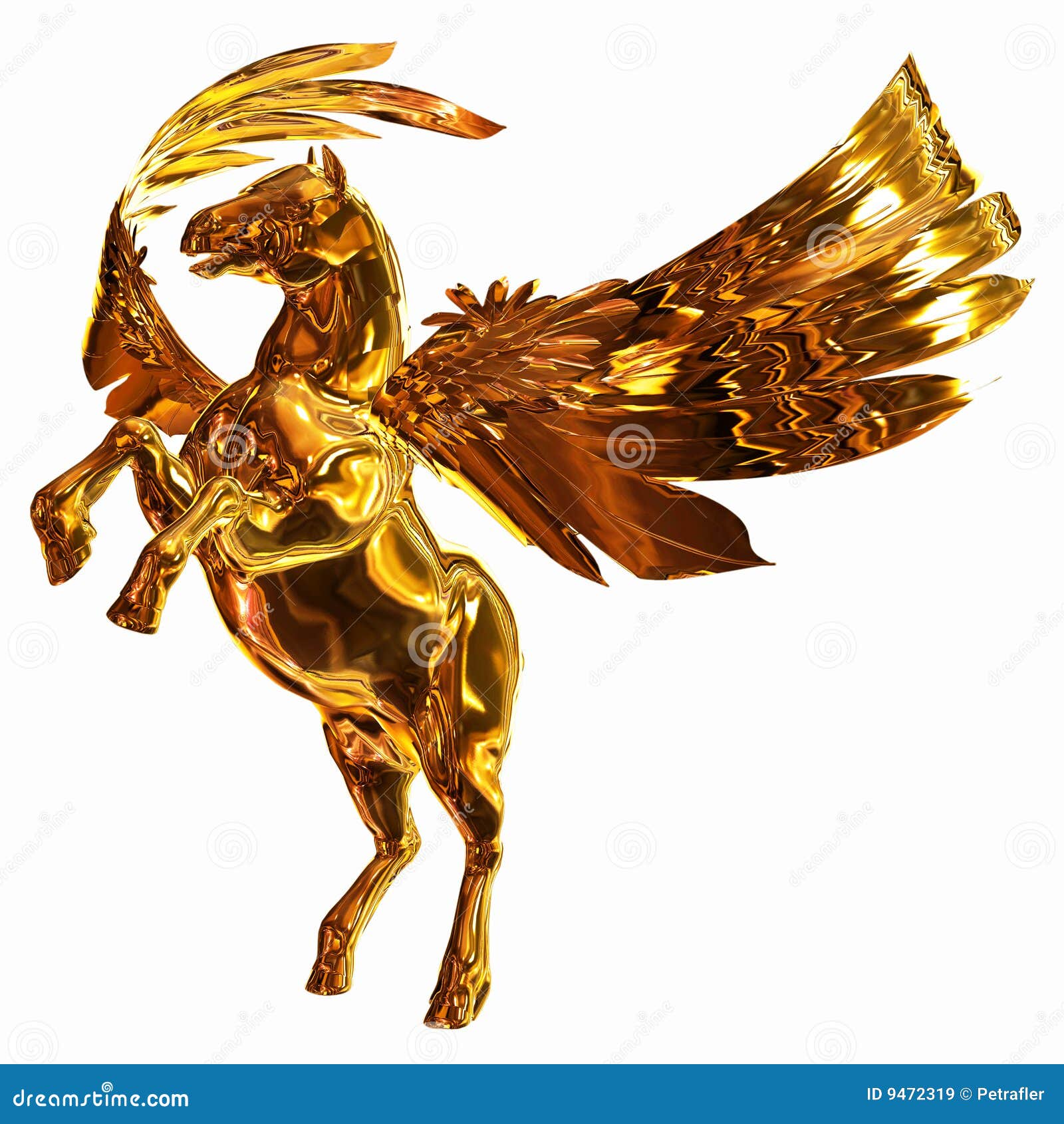 golden winged horse