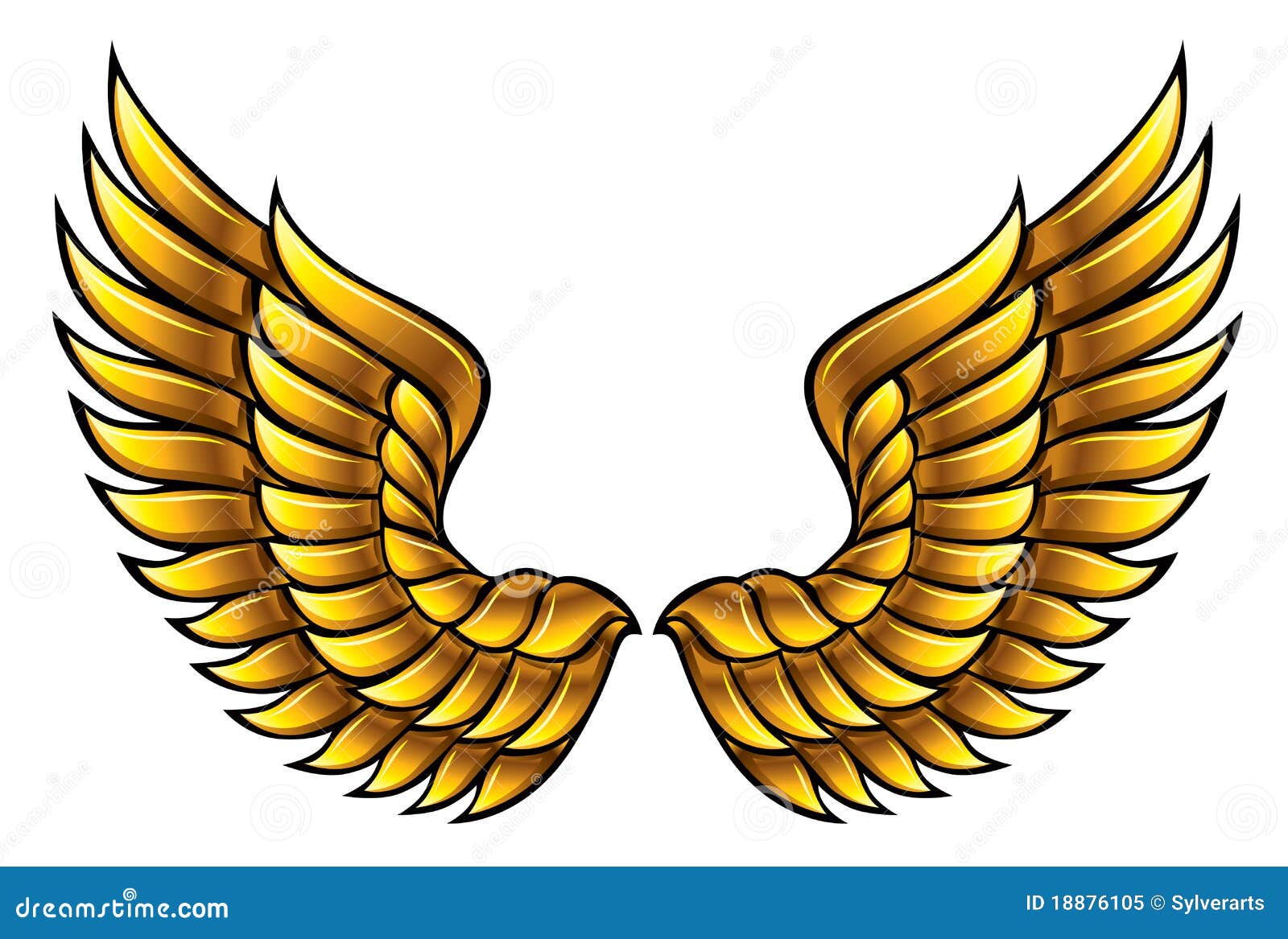 5,800+ Gold Angel Wings Stock Illustrations, Royalty-Free Vector Graphics &  Clip Art - iStock