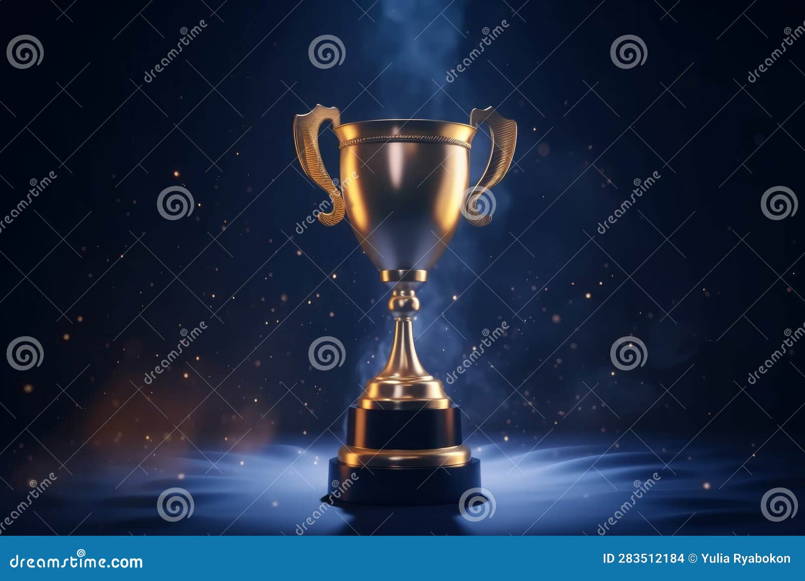 golden winners trophy cup. generate ai