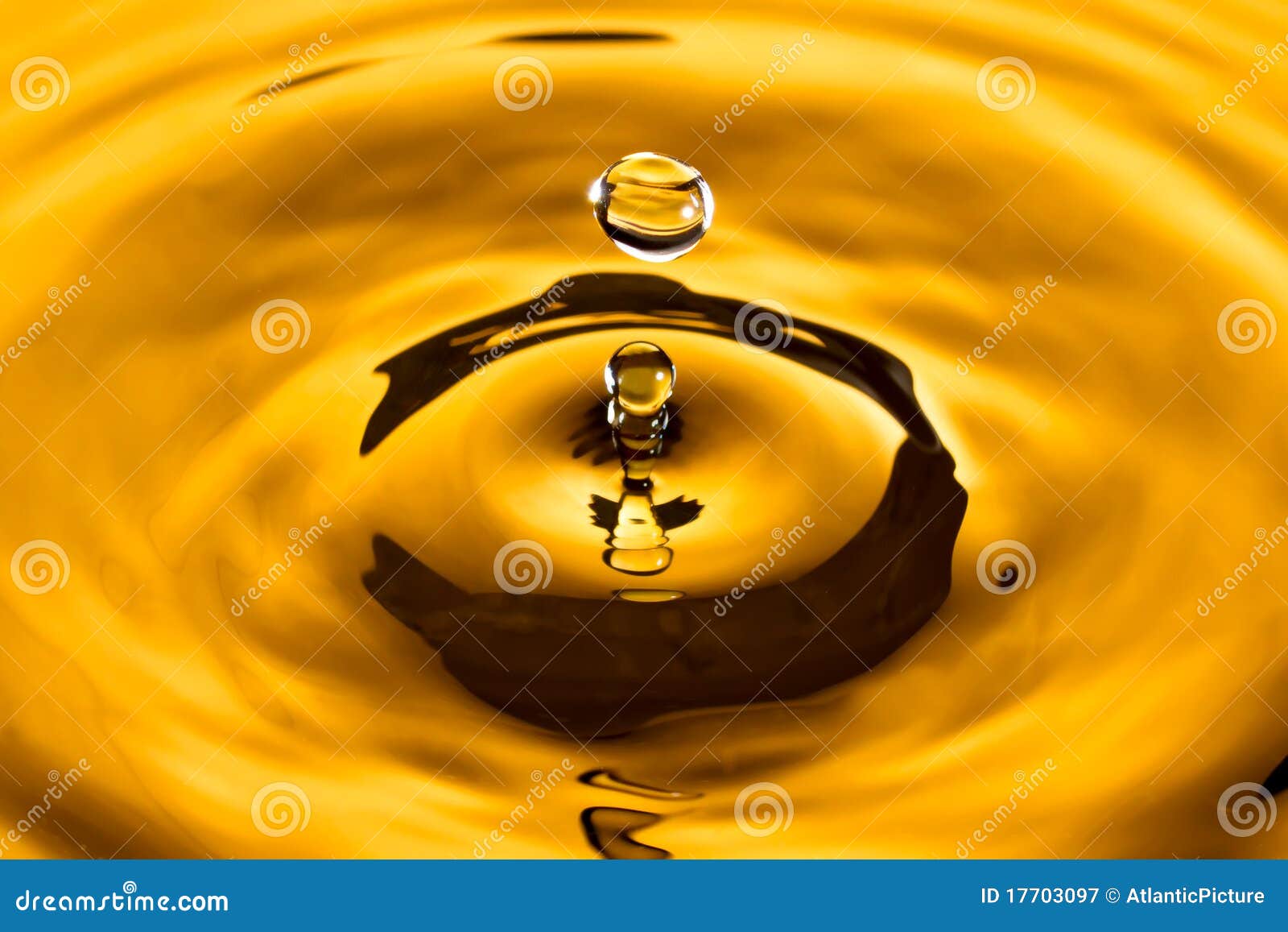 Golden Yellow Water Drop stock image. Image of beauty 17703097