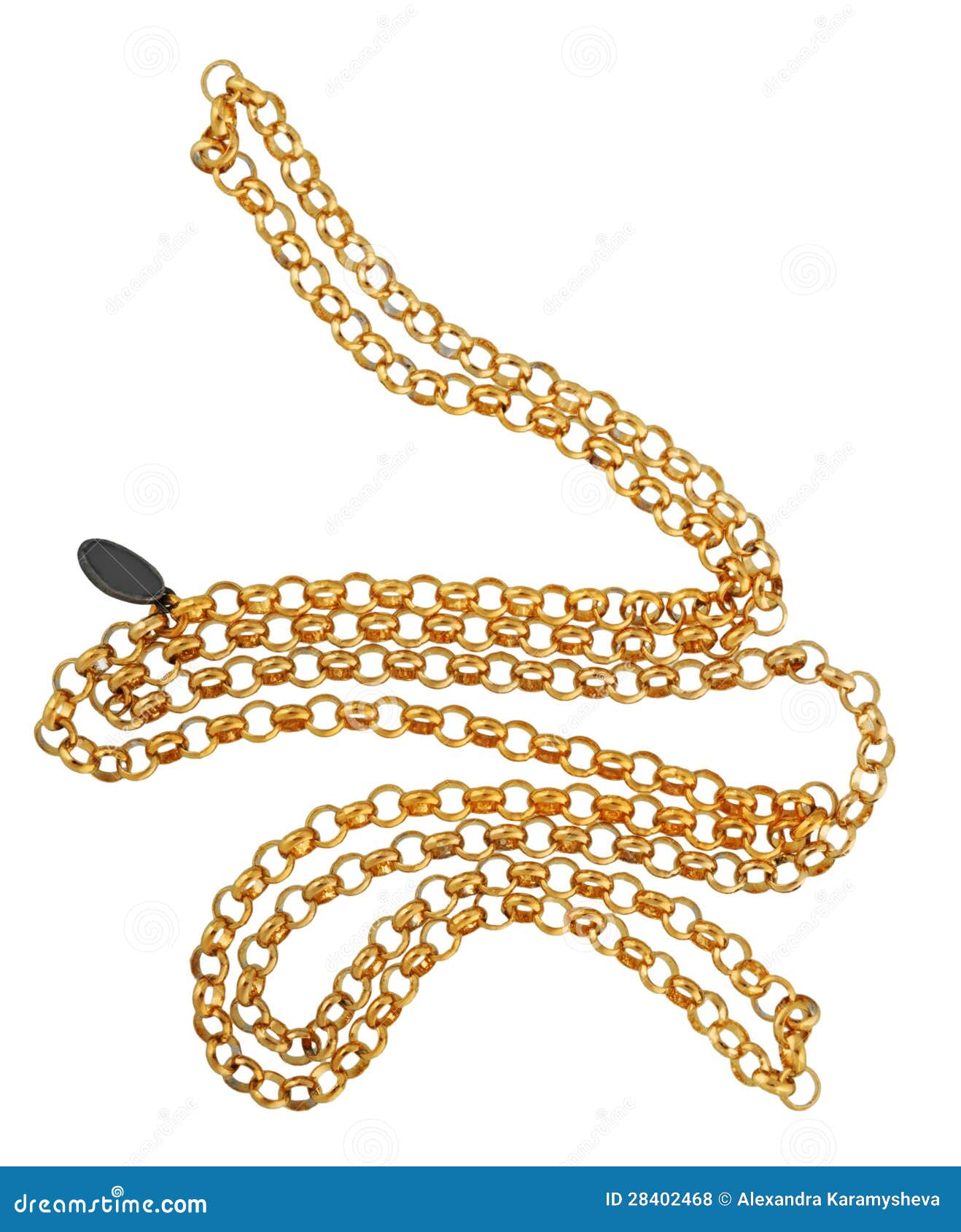 Goldene Kette Stockfoto. Bild Von Geschenk, Glnzend - 28402468