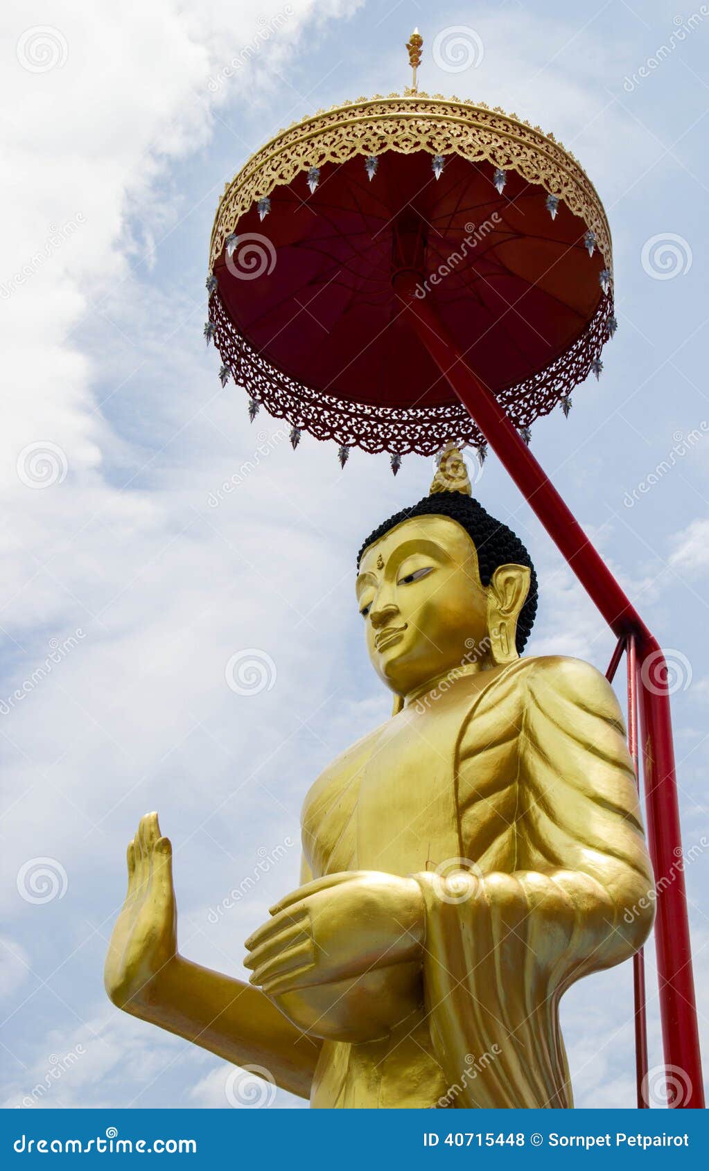 Goldener Buddha bei Thailand Siam
