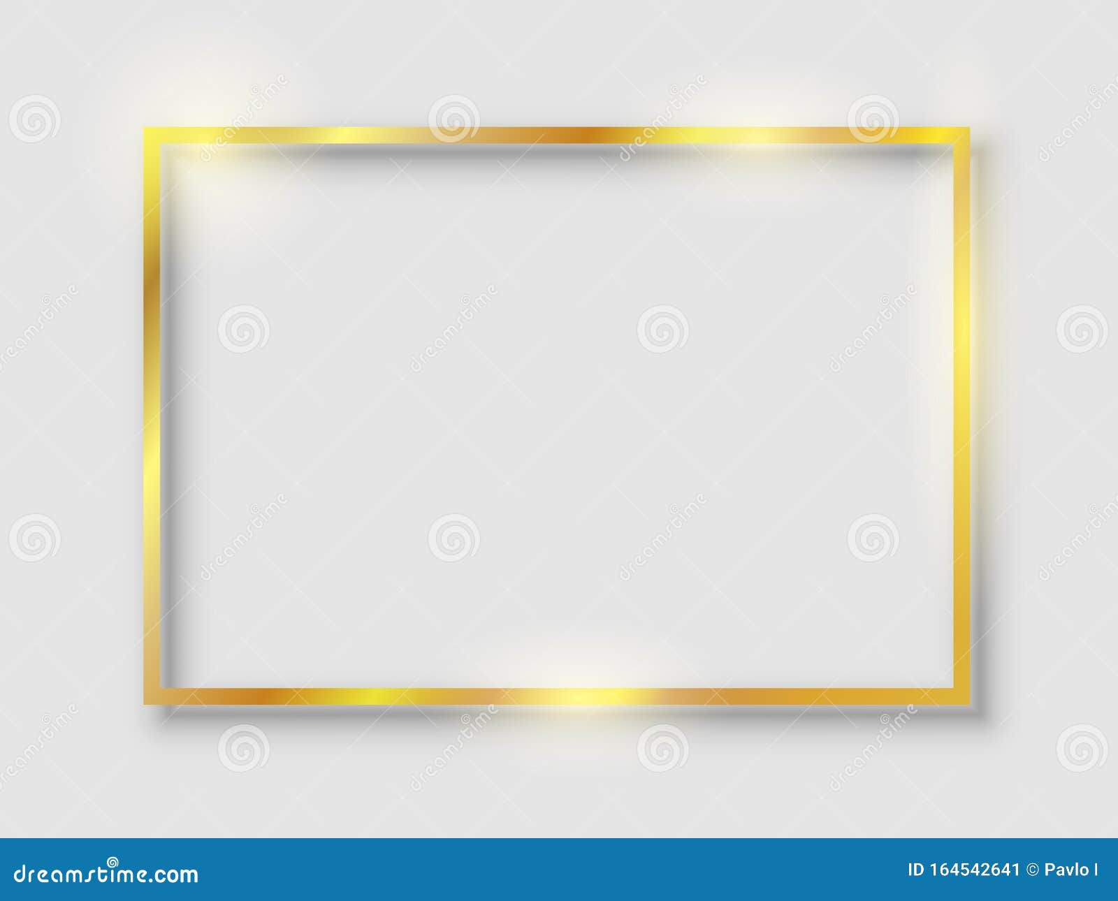 Goldener Luxus Glanzend Glanzender Vintage Rahmen Mit Reflektion Und Schatten Einziges Goldgrenzenzeichen Fur Lagerbestande Stock Abbildung Illustration Von Vorabend Glucklich 164542641