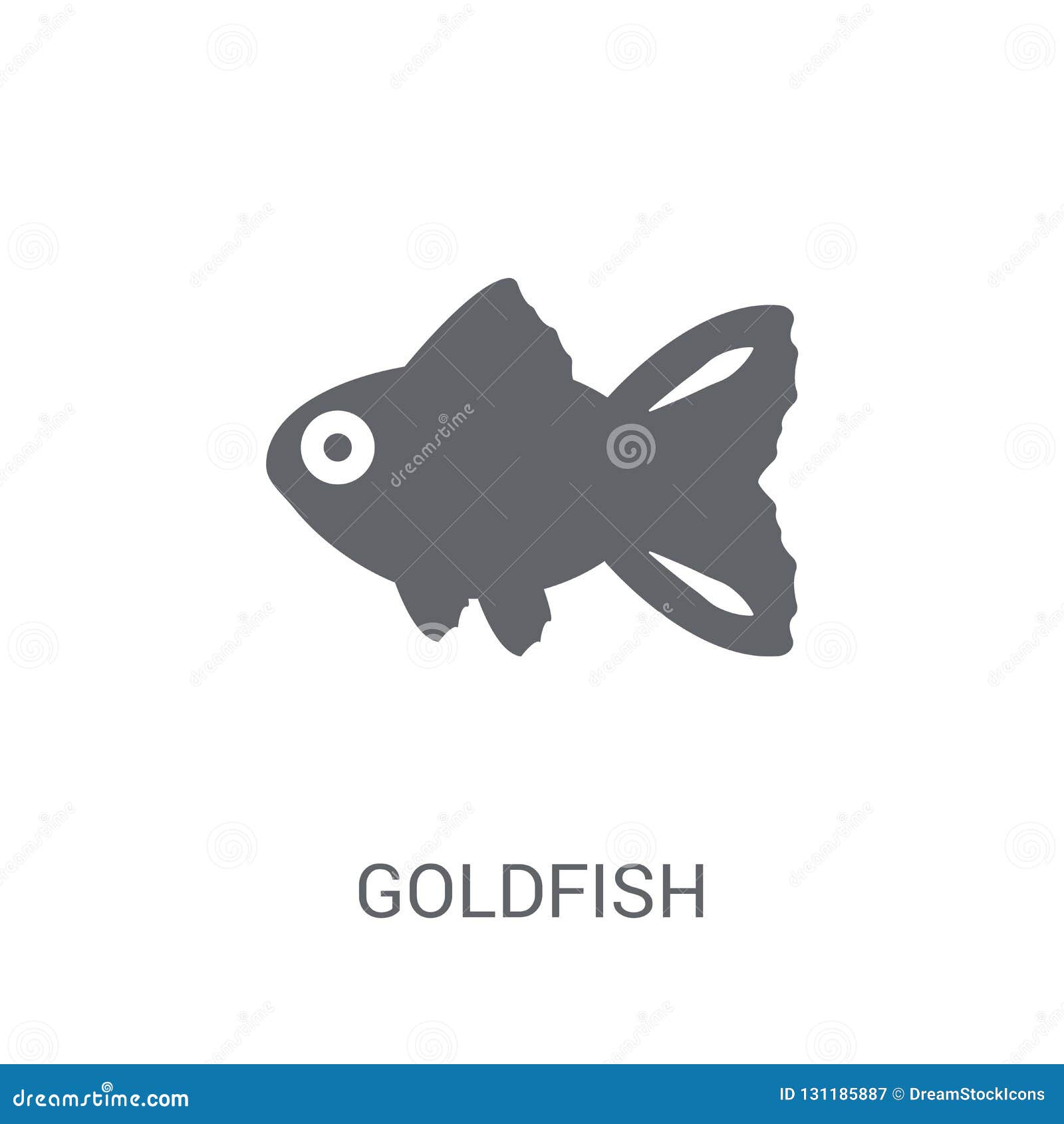 Download Goldfish Icon. Trendy Goldfish Logo Concept On White ...