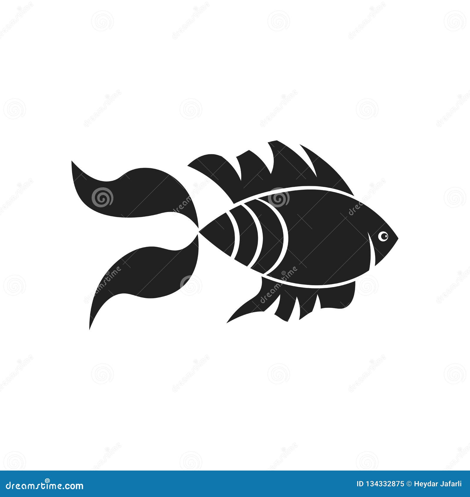 Download Goldfish Icon Vector Sign And Symbol Isolated On White ...
