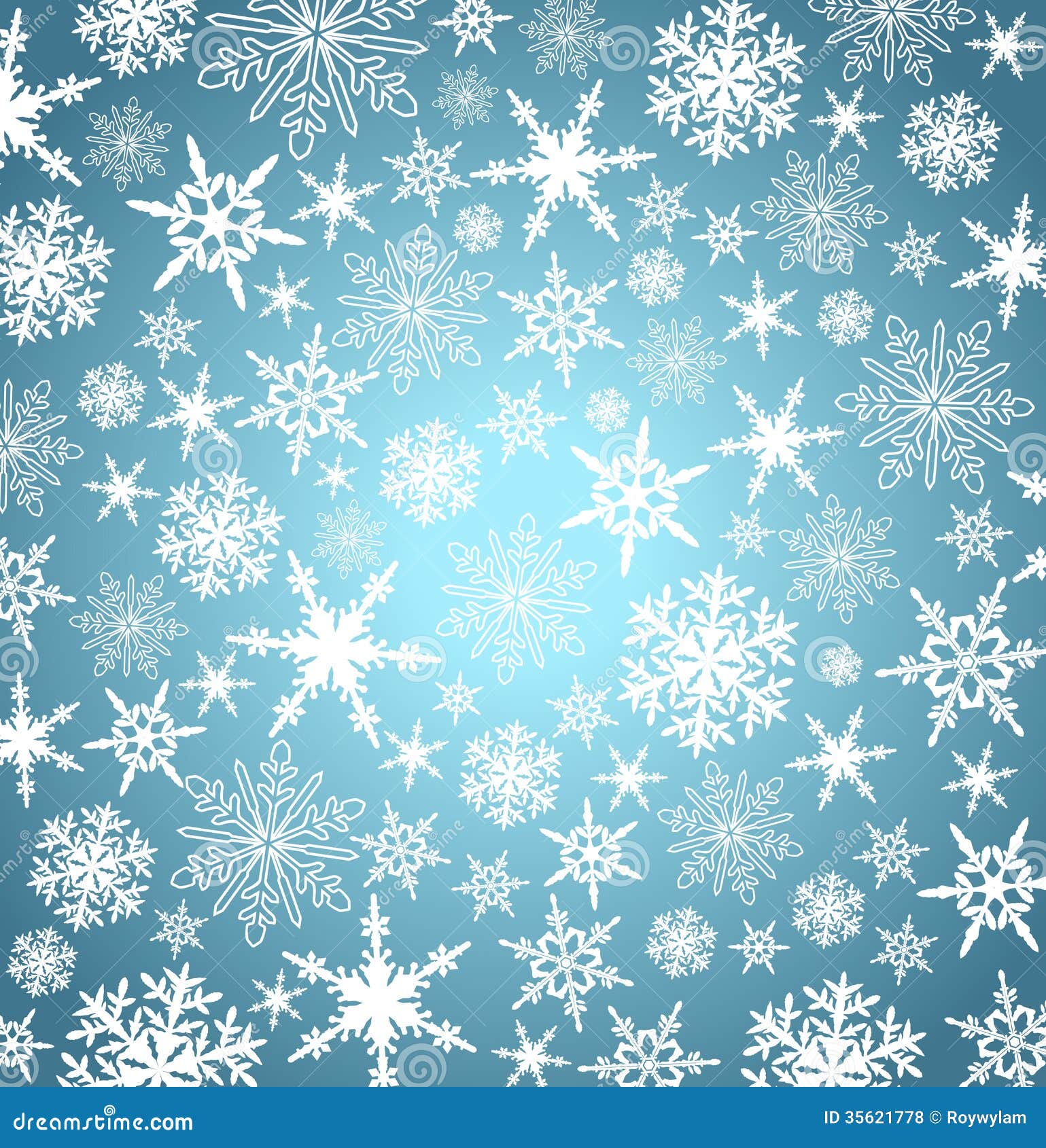 Goldweihnachtsschneeflocken-Hintergrund. Weihnachtsschneeflocken-fallender silberner blauer Hintergrund
