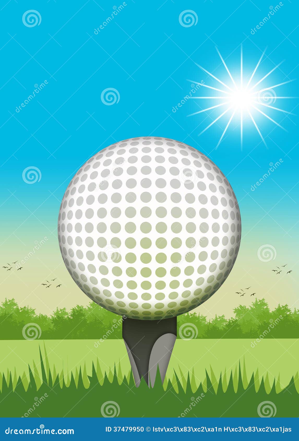 Golf Sport Invitation Poster Or Flyer Background With Space Stock Photo,  Picture and Royalty Free Image. Image 73616266.