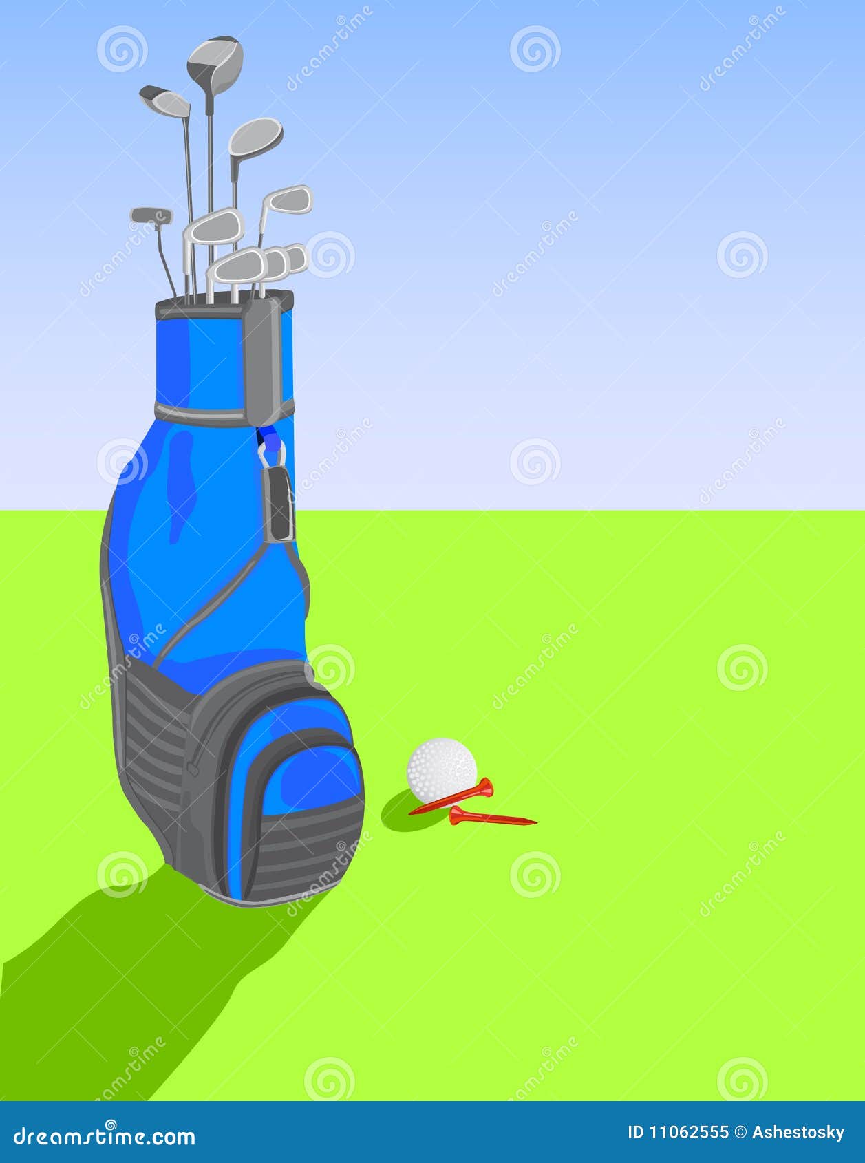 clipart golf clubs and bag - photo #34