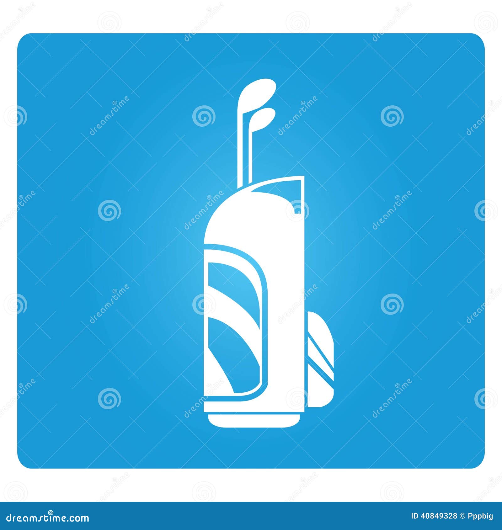 Golf bag stock illustration. Illustration of equipment 40849328