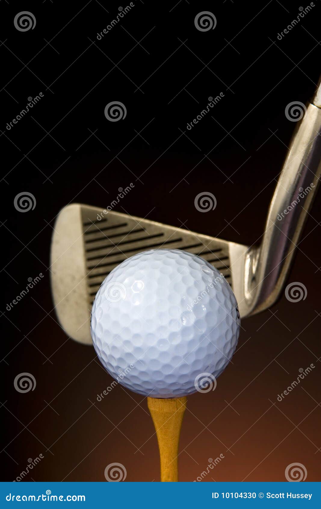 Golf Ball And Club stock photo. Image of sports, golf 10104330