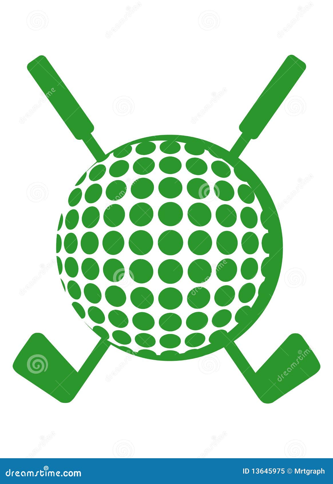free crossed golf clubs clip art - photo #27