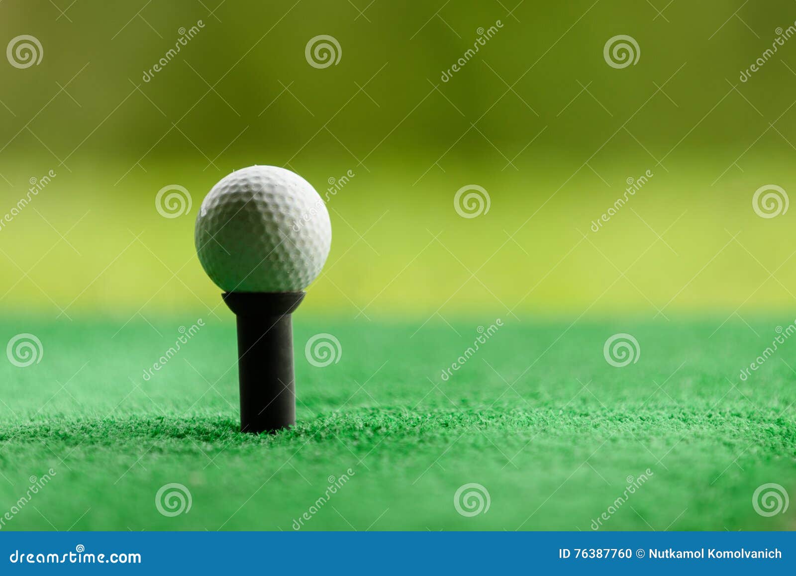 Golf ball in driving range stock photo. Image of play 76387760